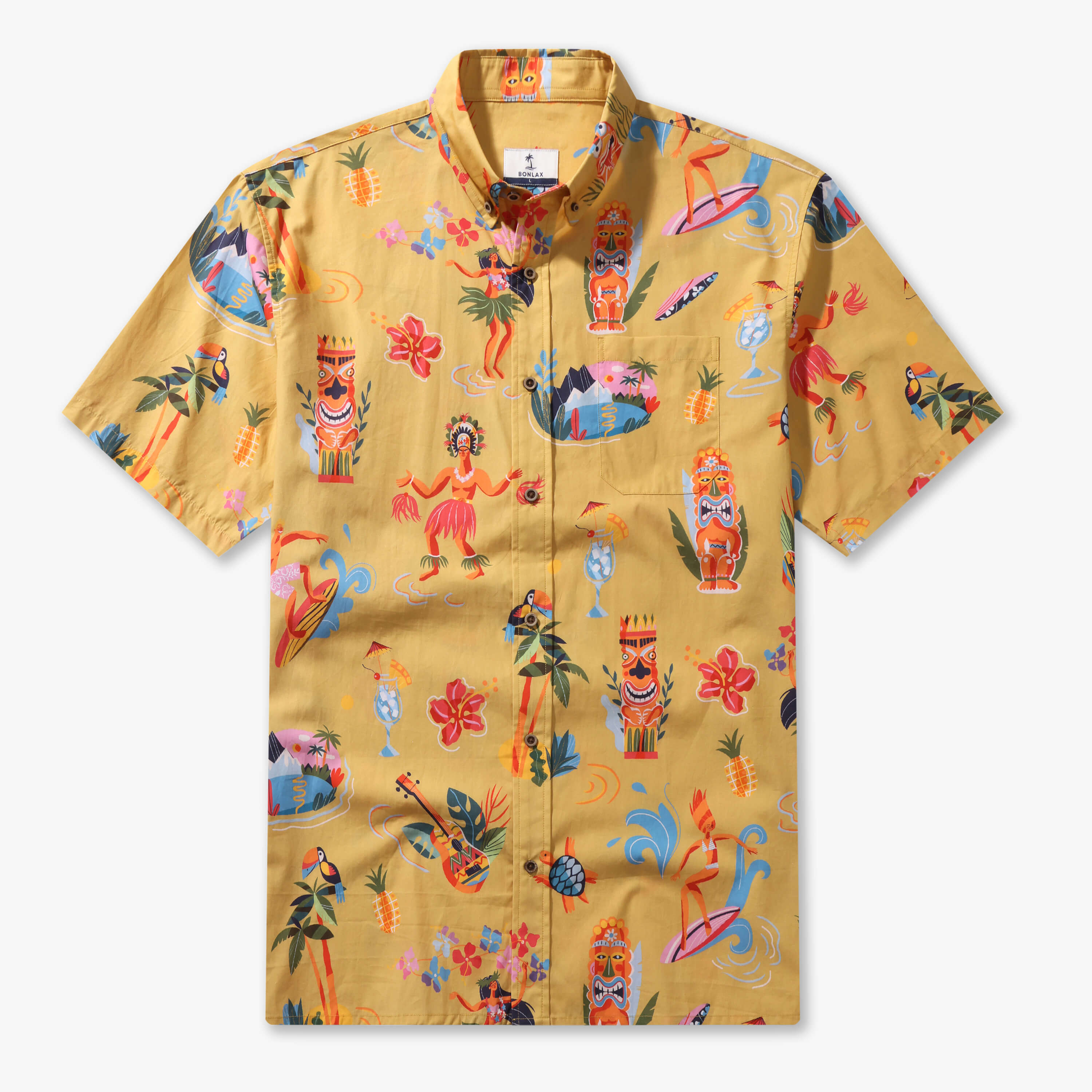 Retro Tiki Luau Hawaiian Shirt