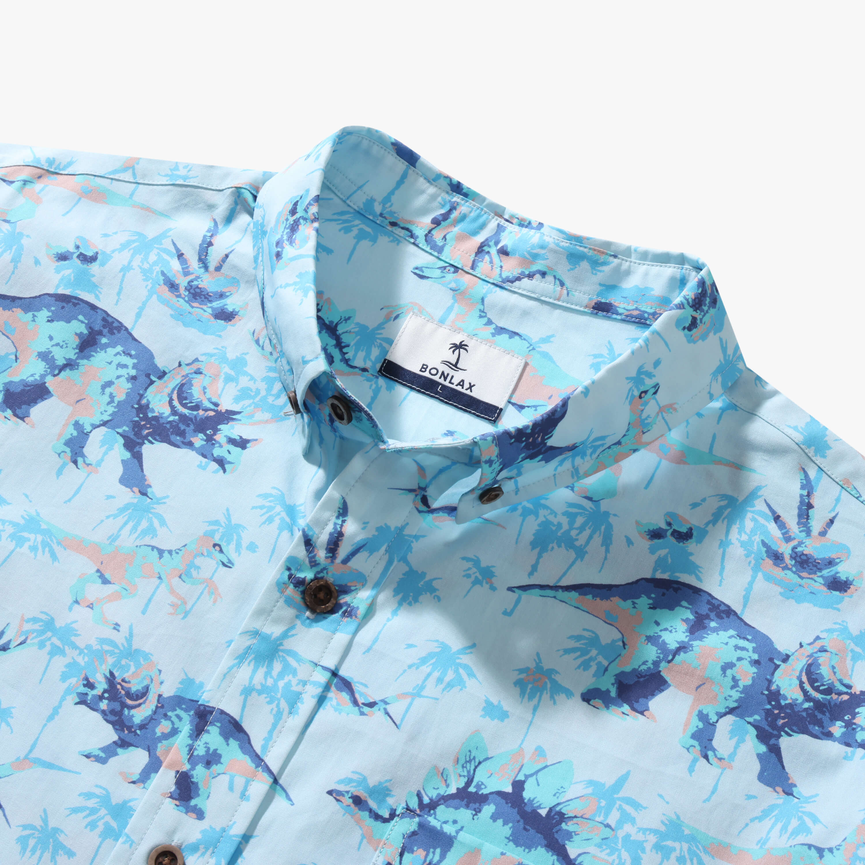 Dinosaur Print Hawaiian Shirt - Bonlax