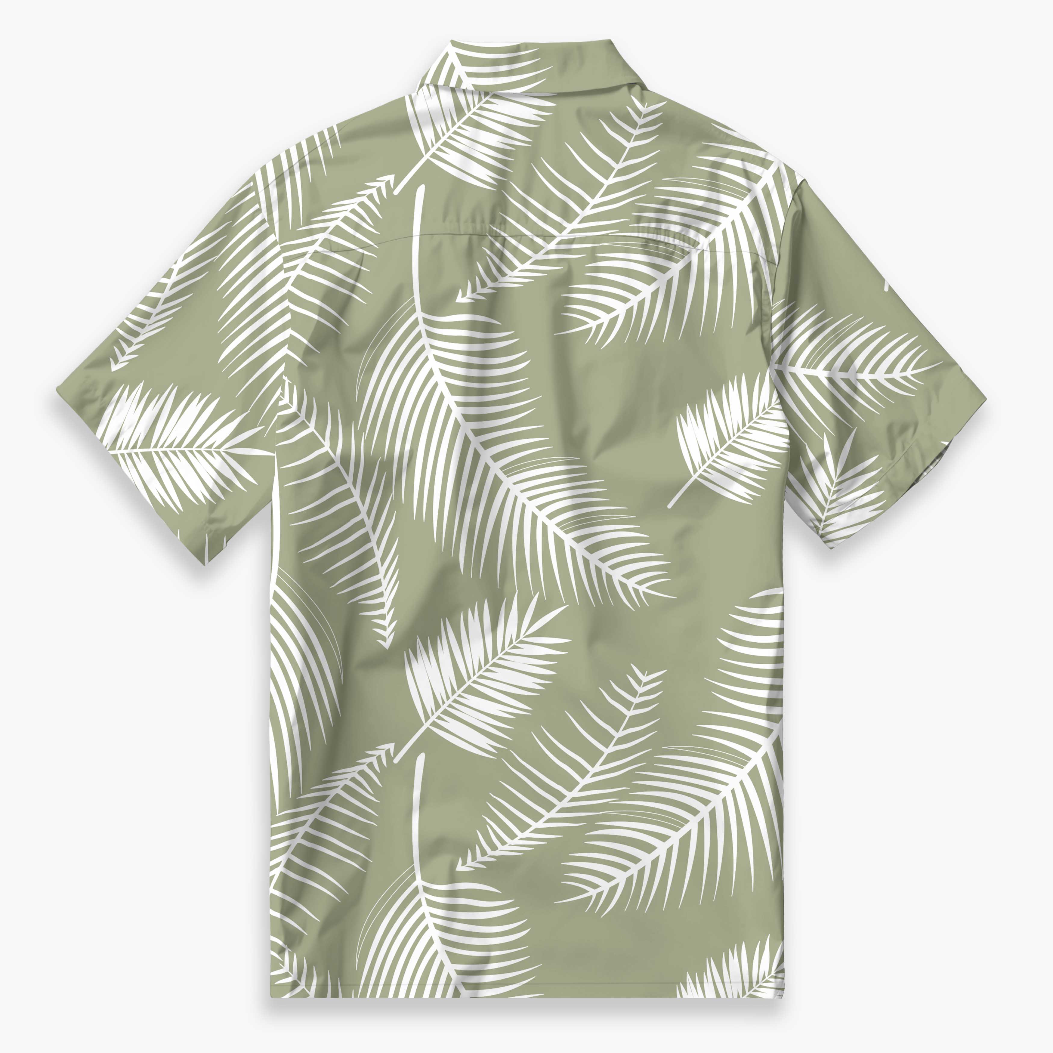 Tropical Leaf Palms Camp Shirt