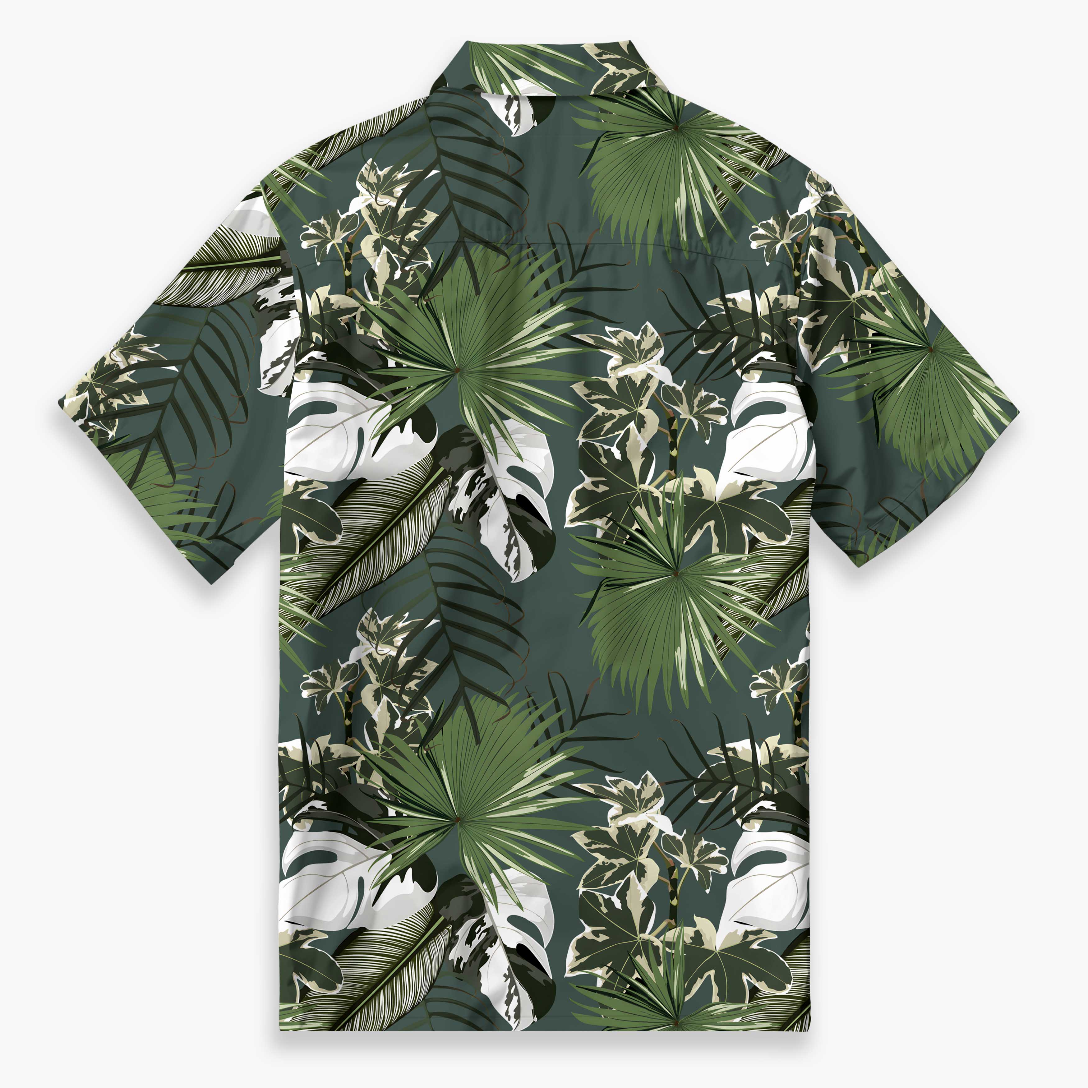 Tropical jungle leaves Camp Shirt
