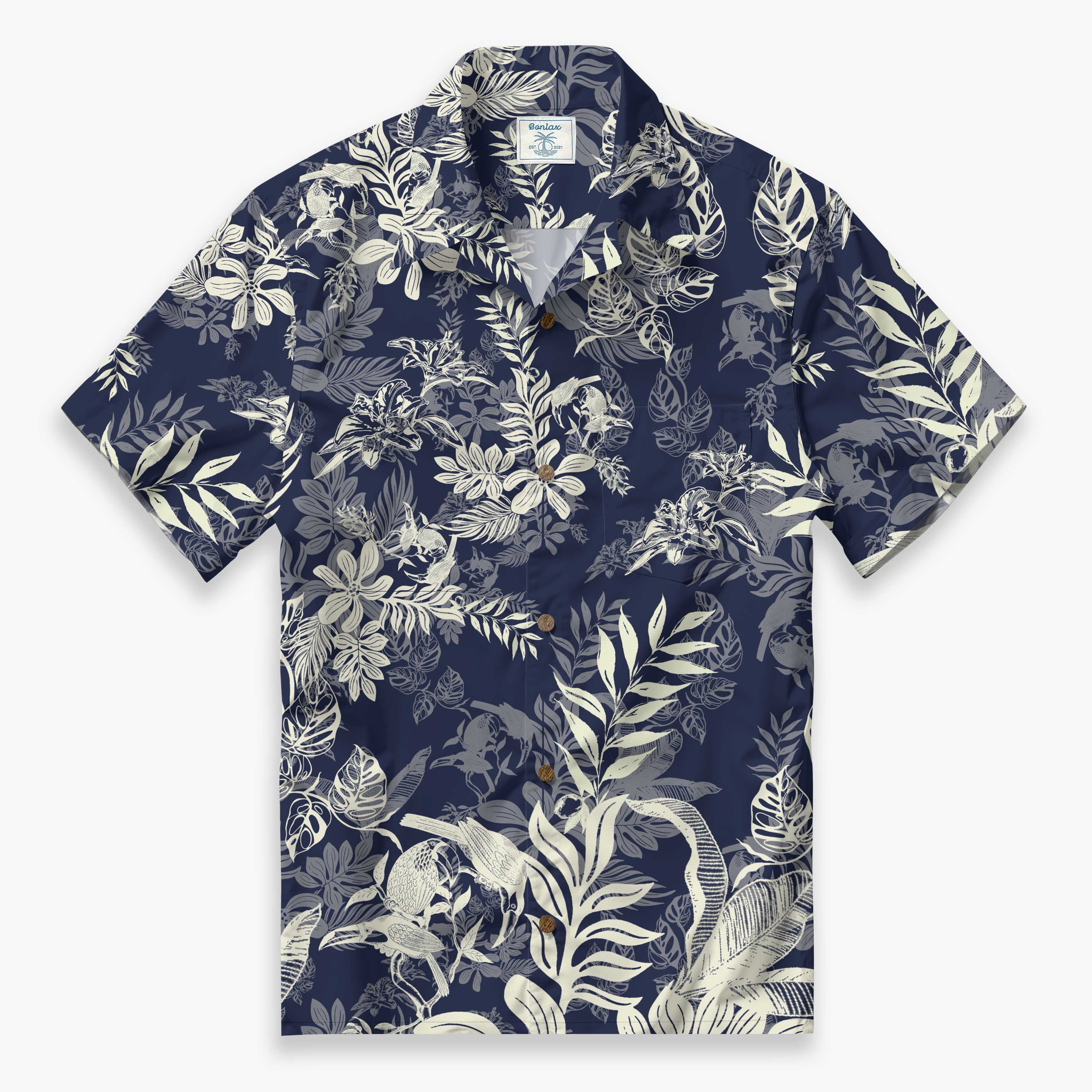 Birdsong and Flowers Camp Shirt