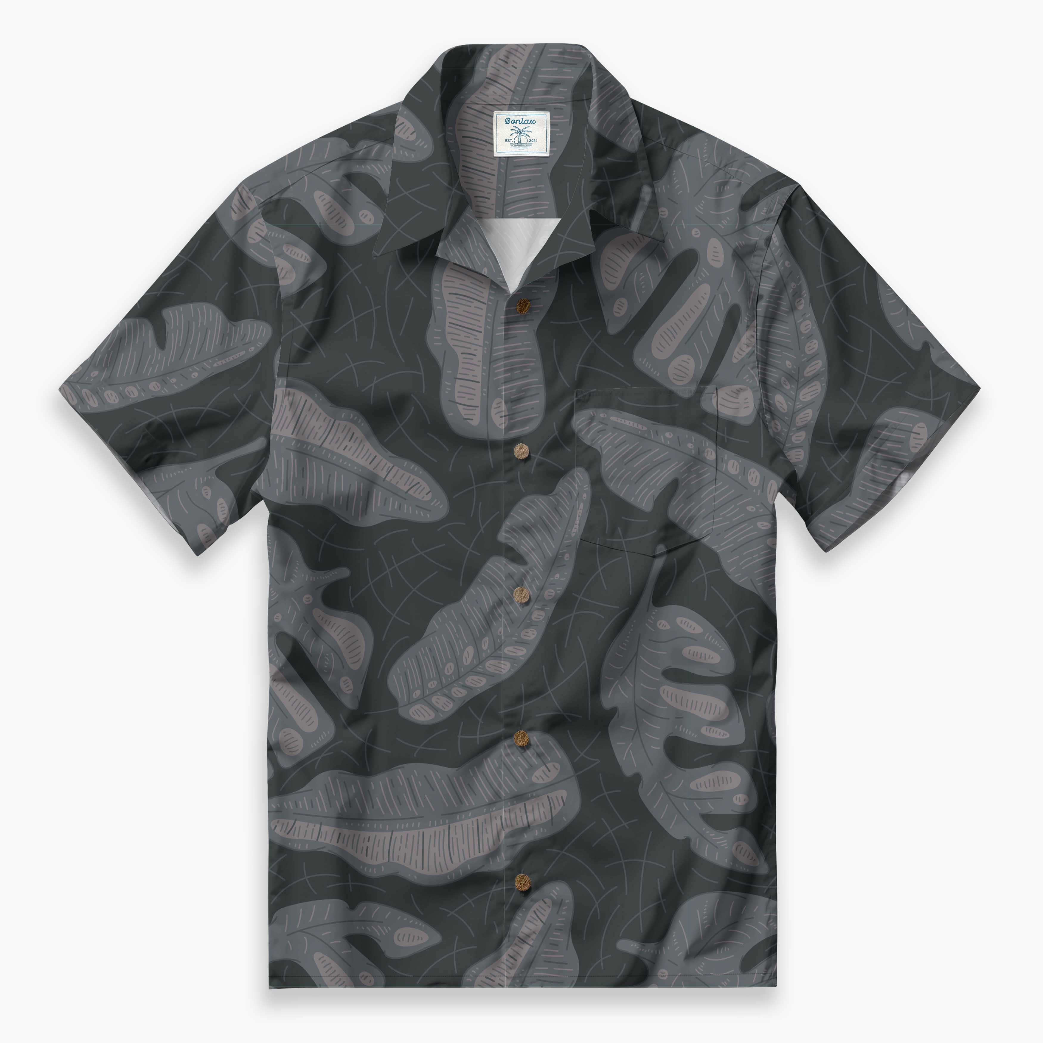 Tropical leaves Camp Shirt