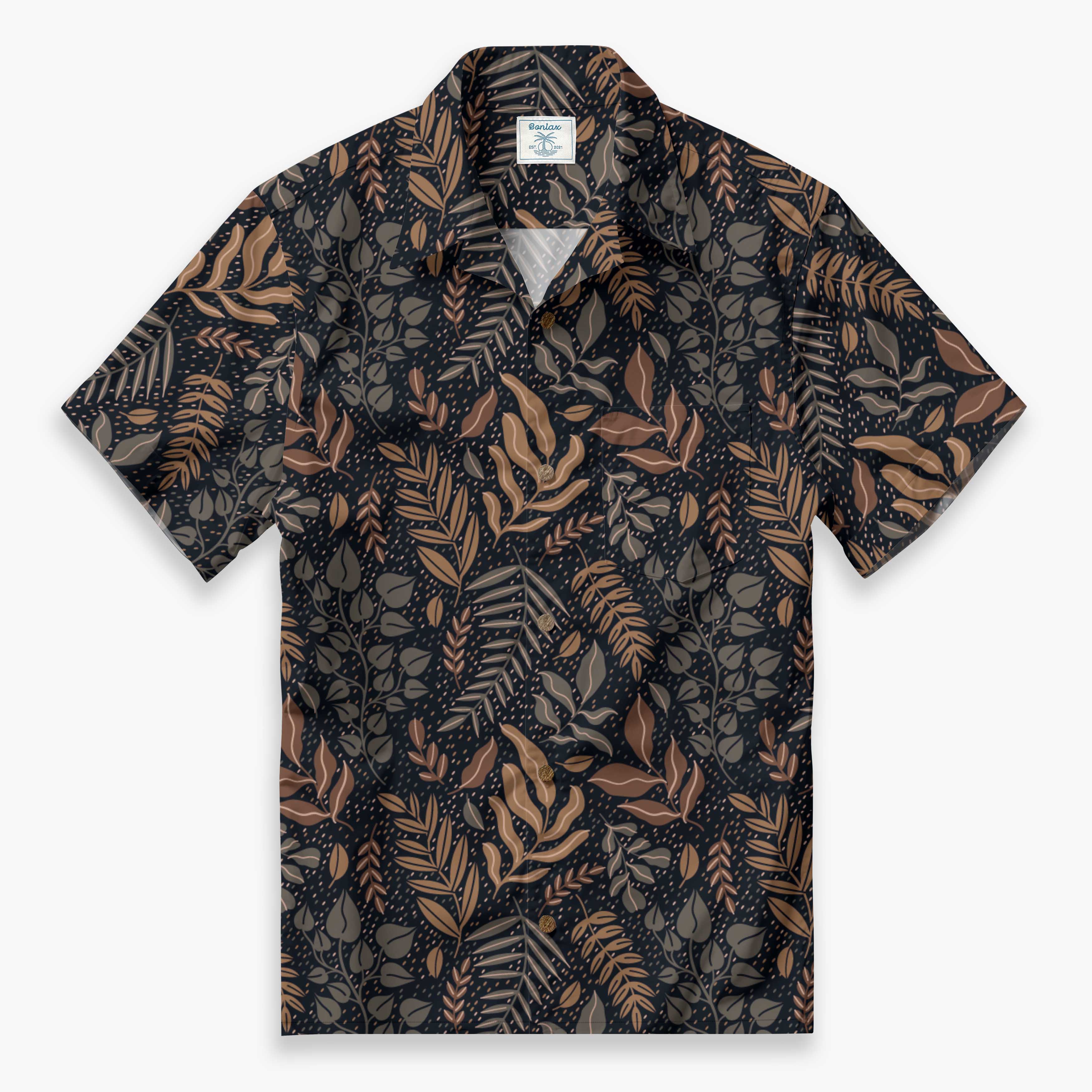 Abstract flowers Camp Shirt