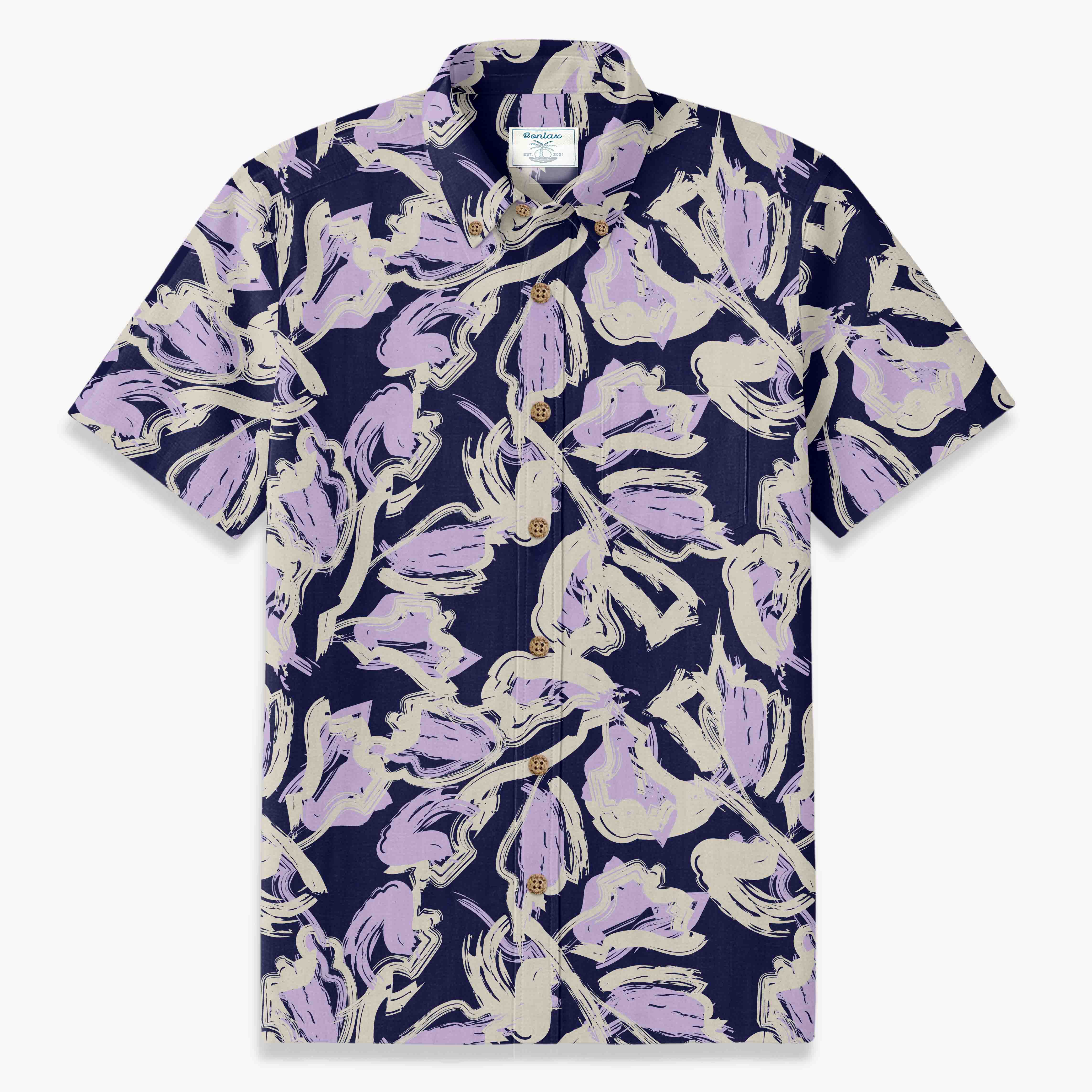 Purple Abstract Floral Shadows