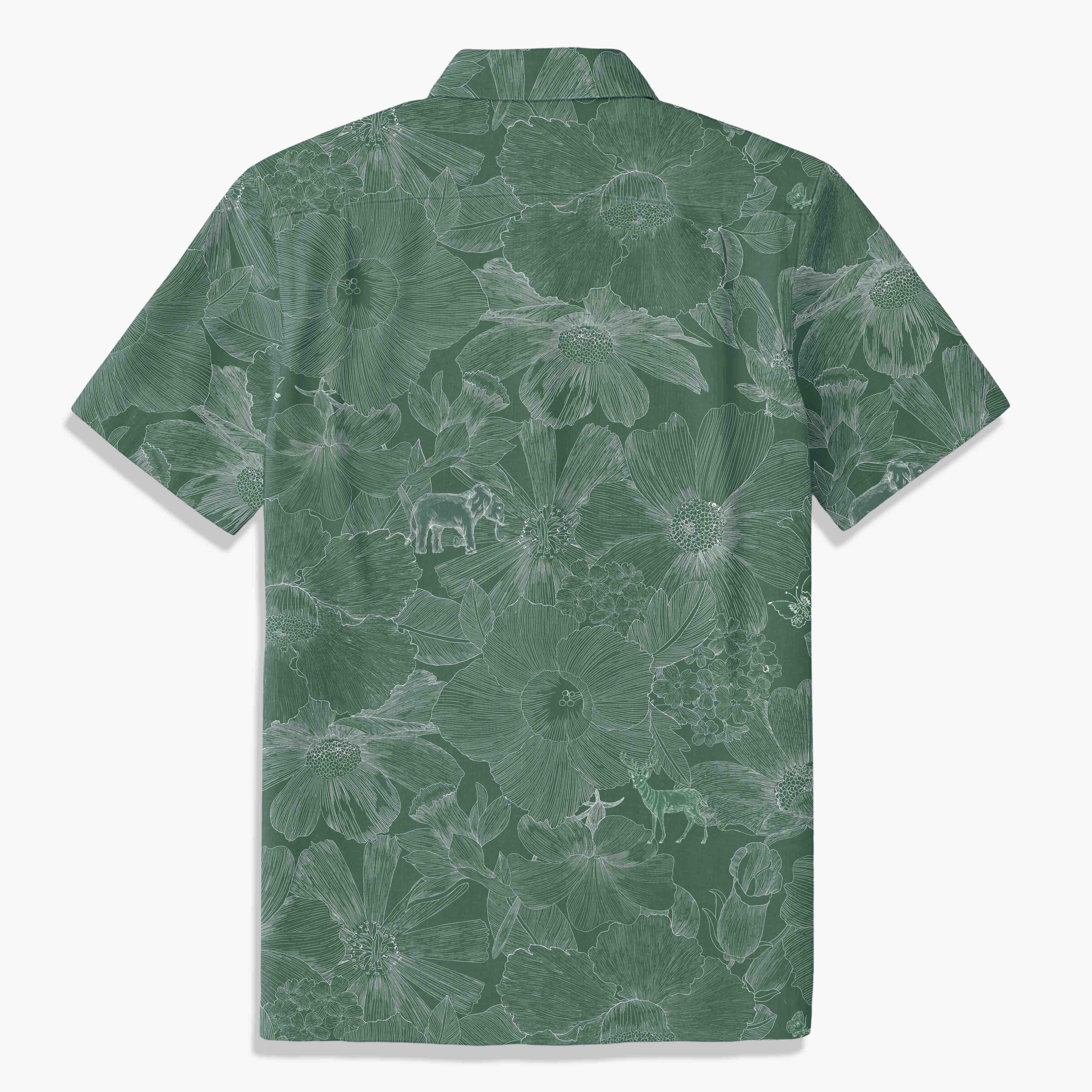 Indigo Floral Elephant Whisper