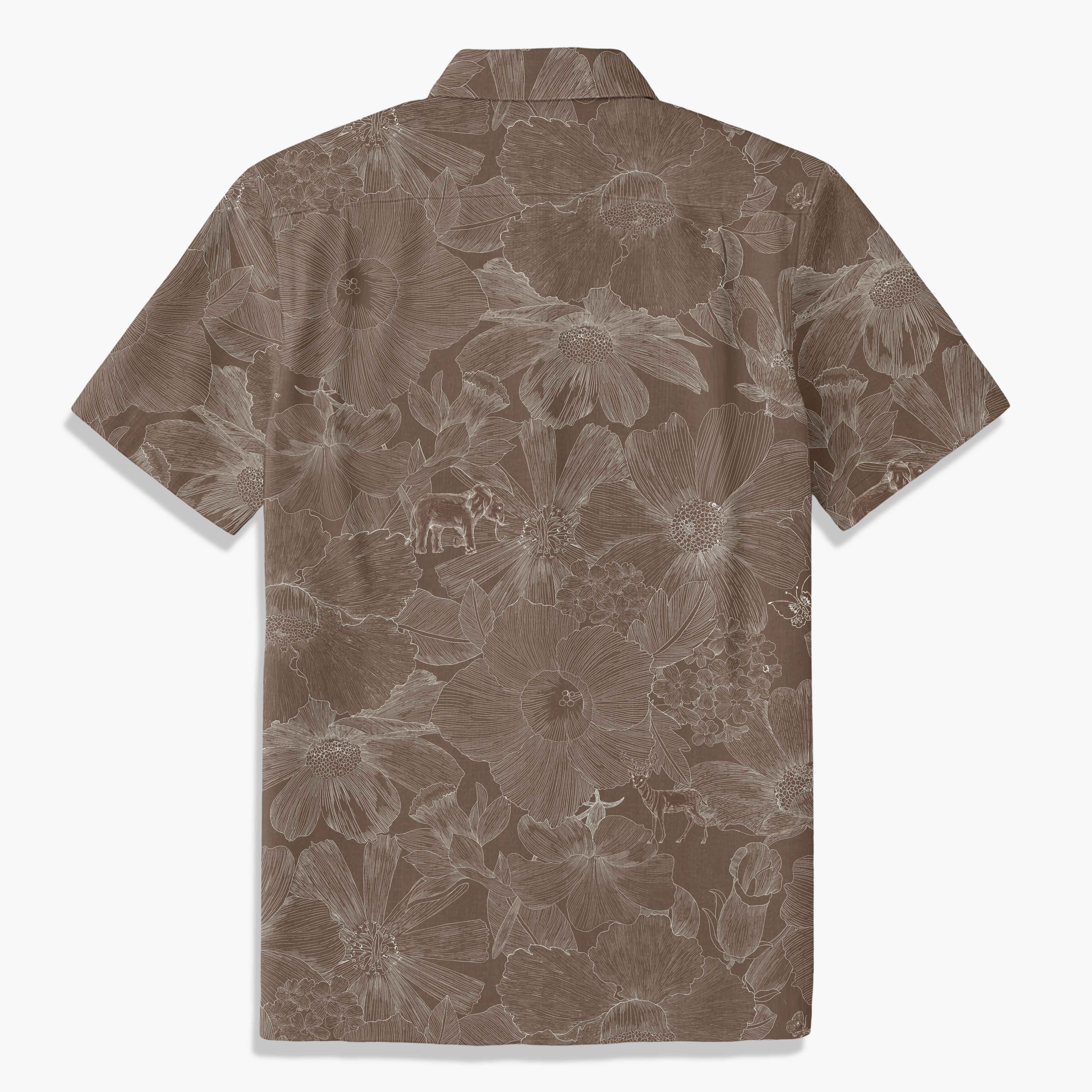 Indigo Floral Elephant Whisper