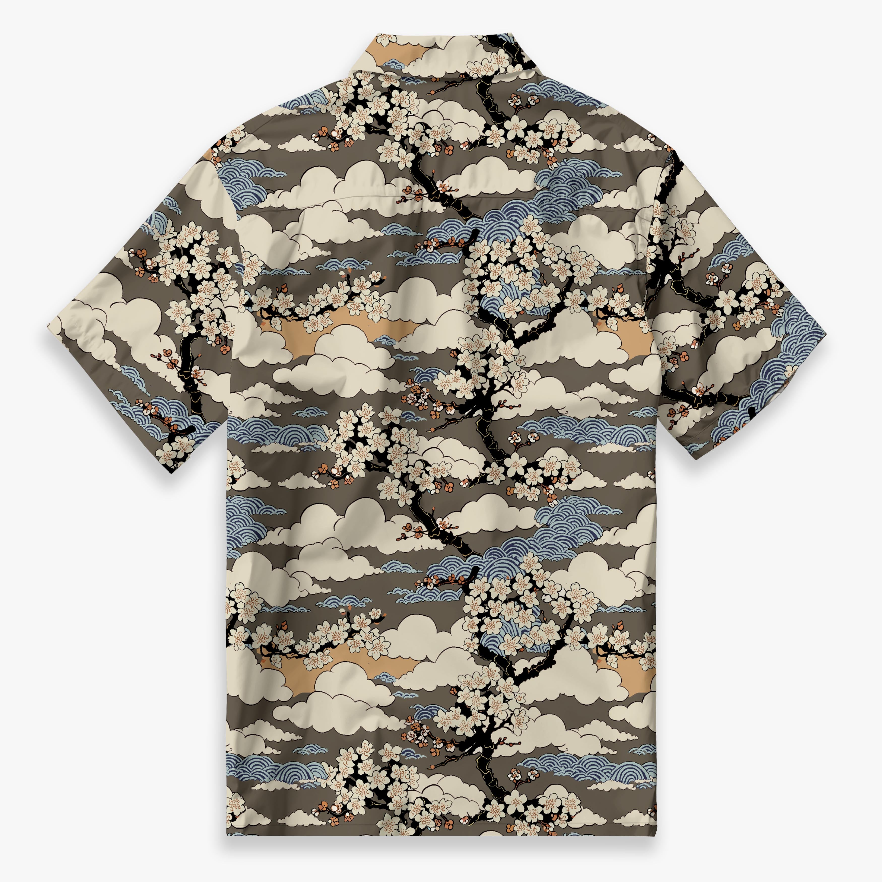 Clouds & Cherry Blossoms Camp Shirt