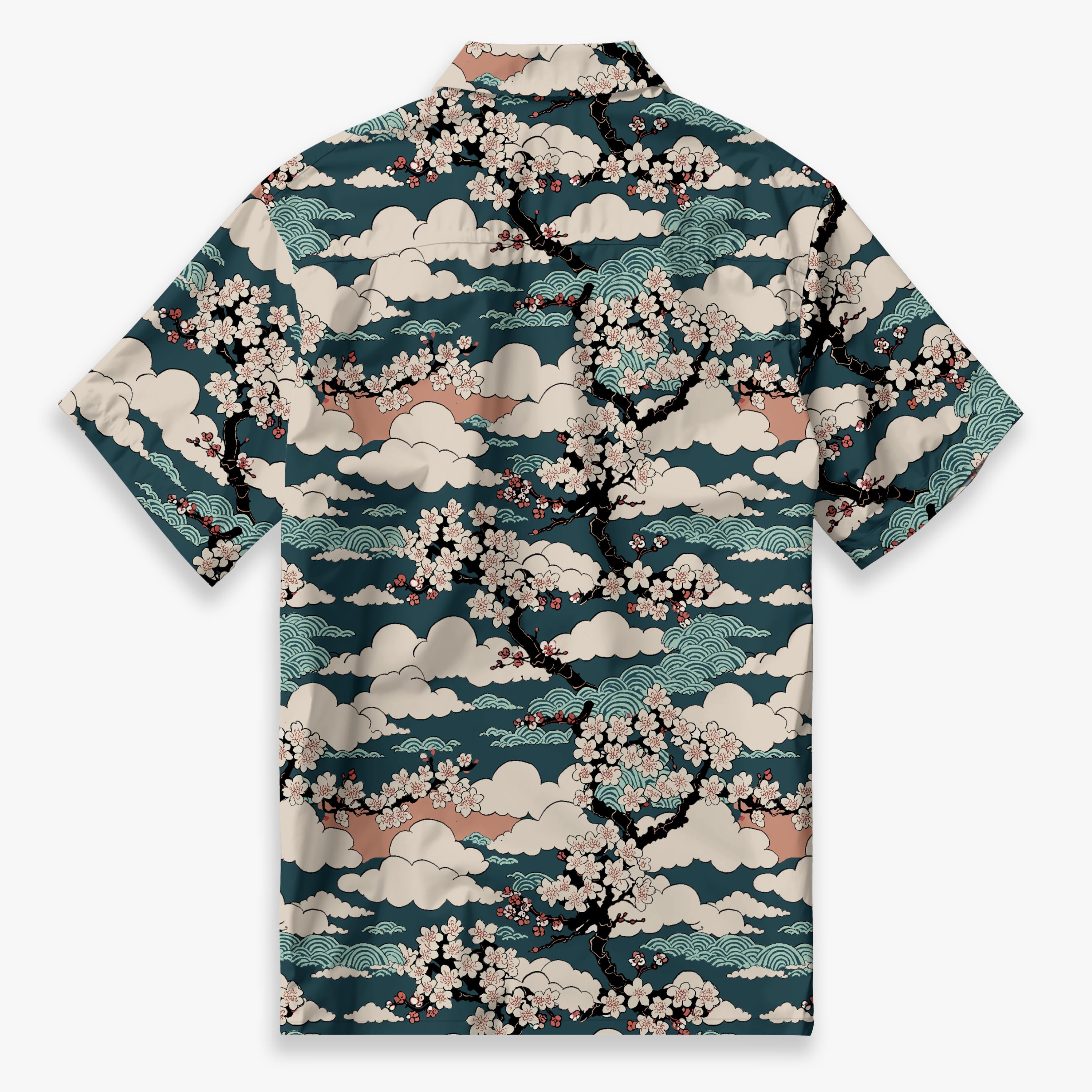 Clouds & Cherry Blossoms Camp Shirt