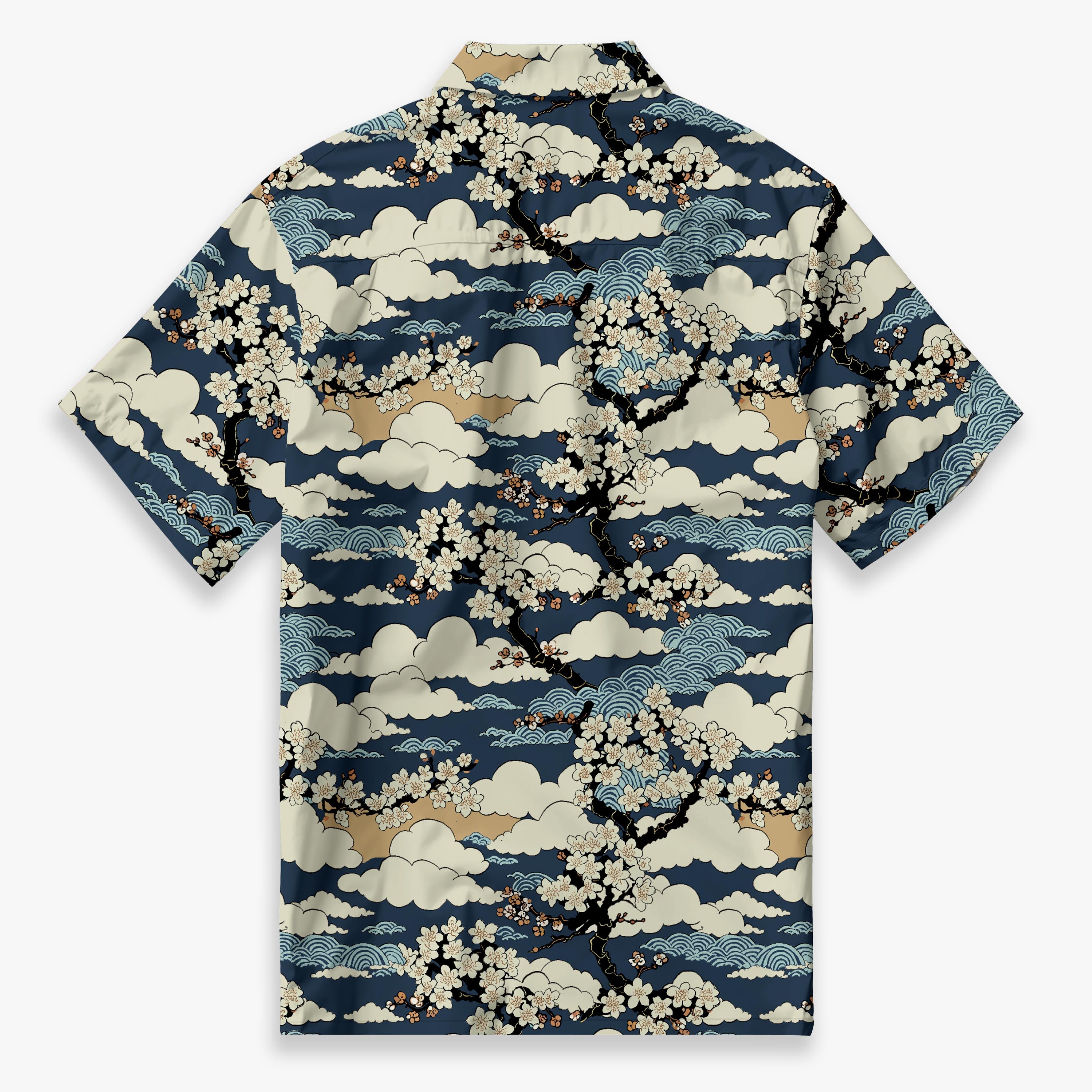 Clouds & Cherry Blossoms Camp Shirt