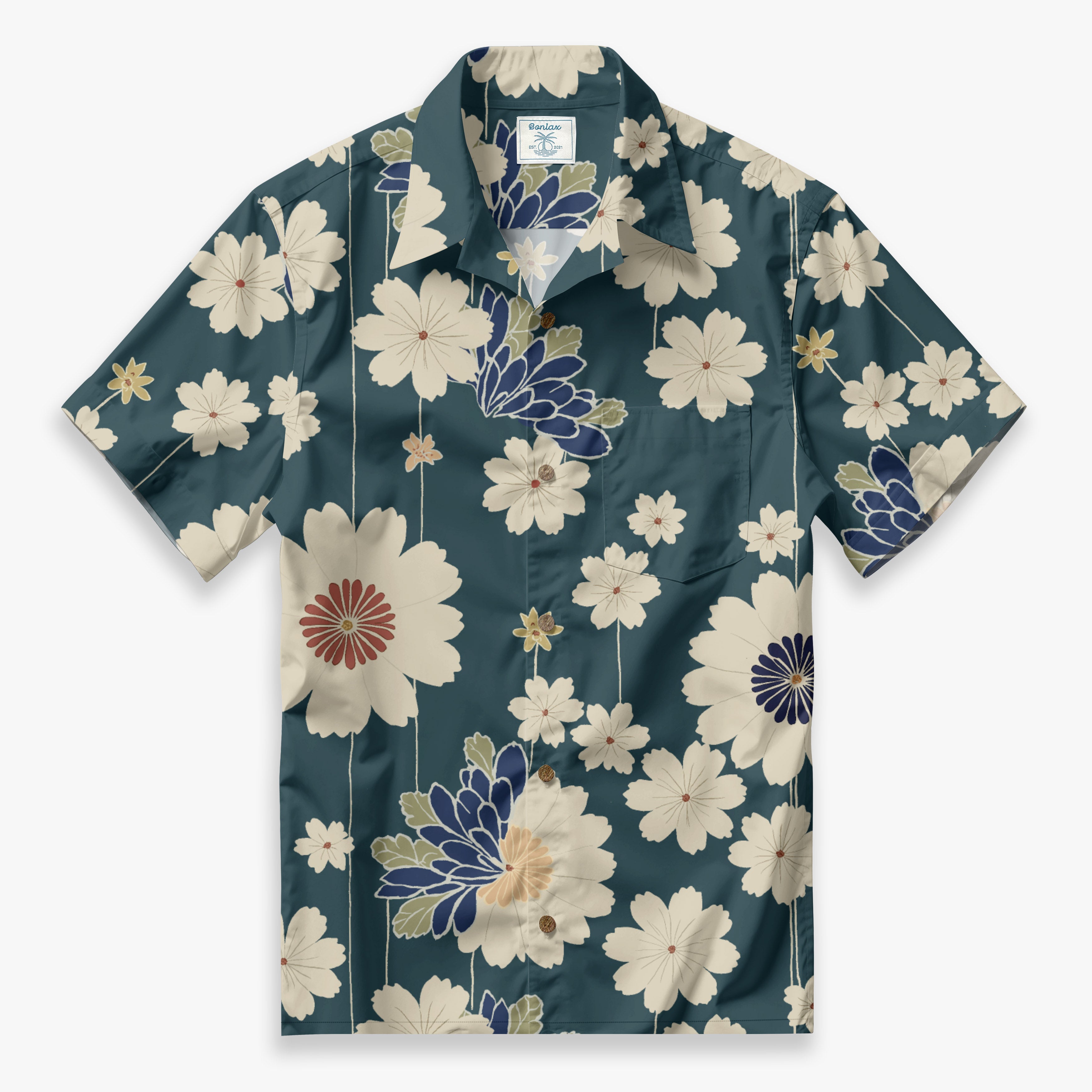 Daisy in oil painting style Camp Shirt