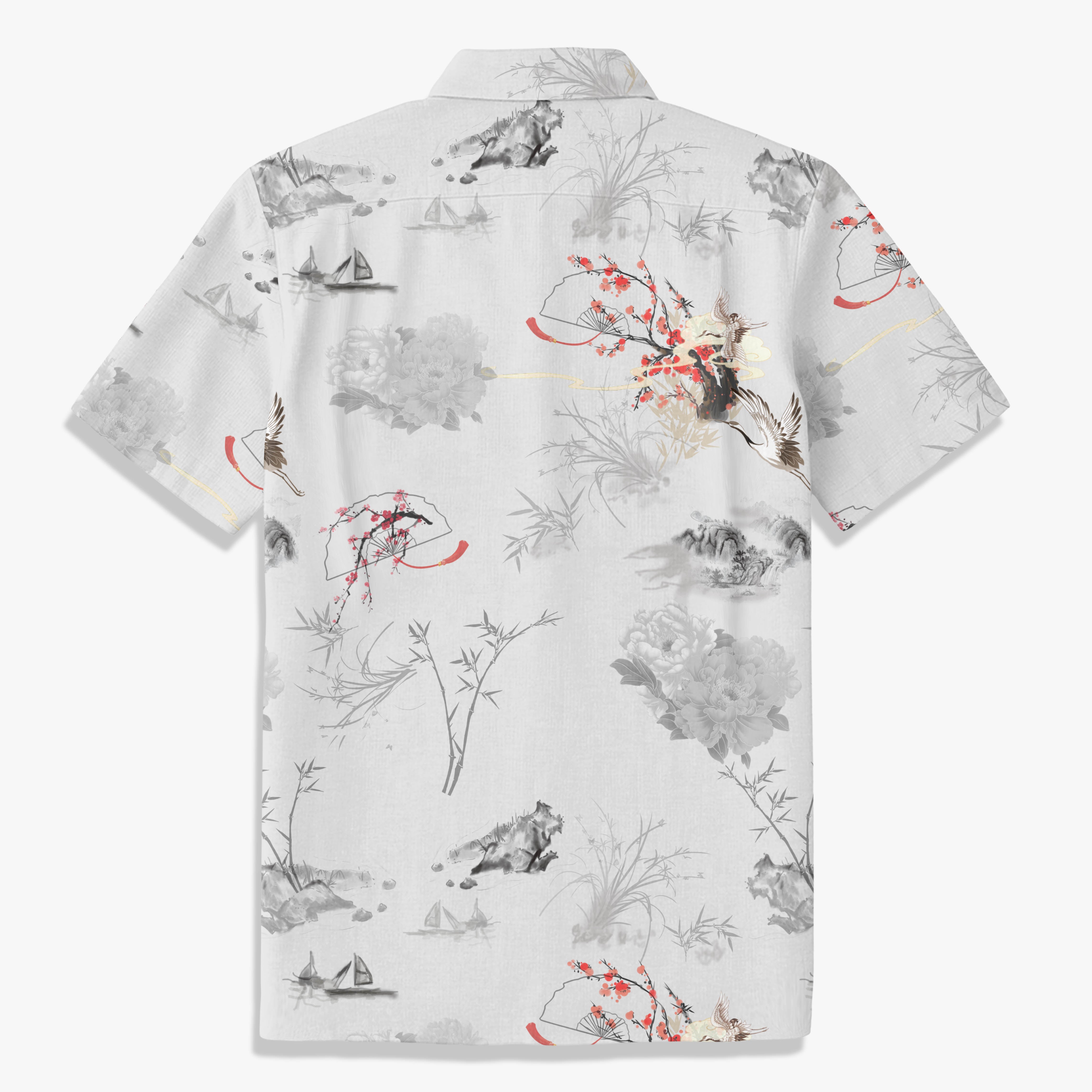Oriental Poetic Landscape Shirt