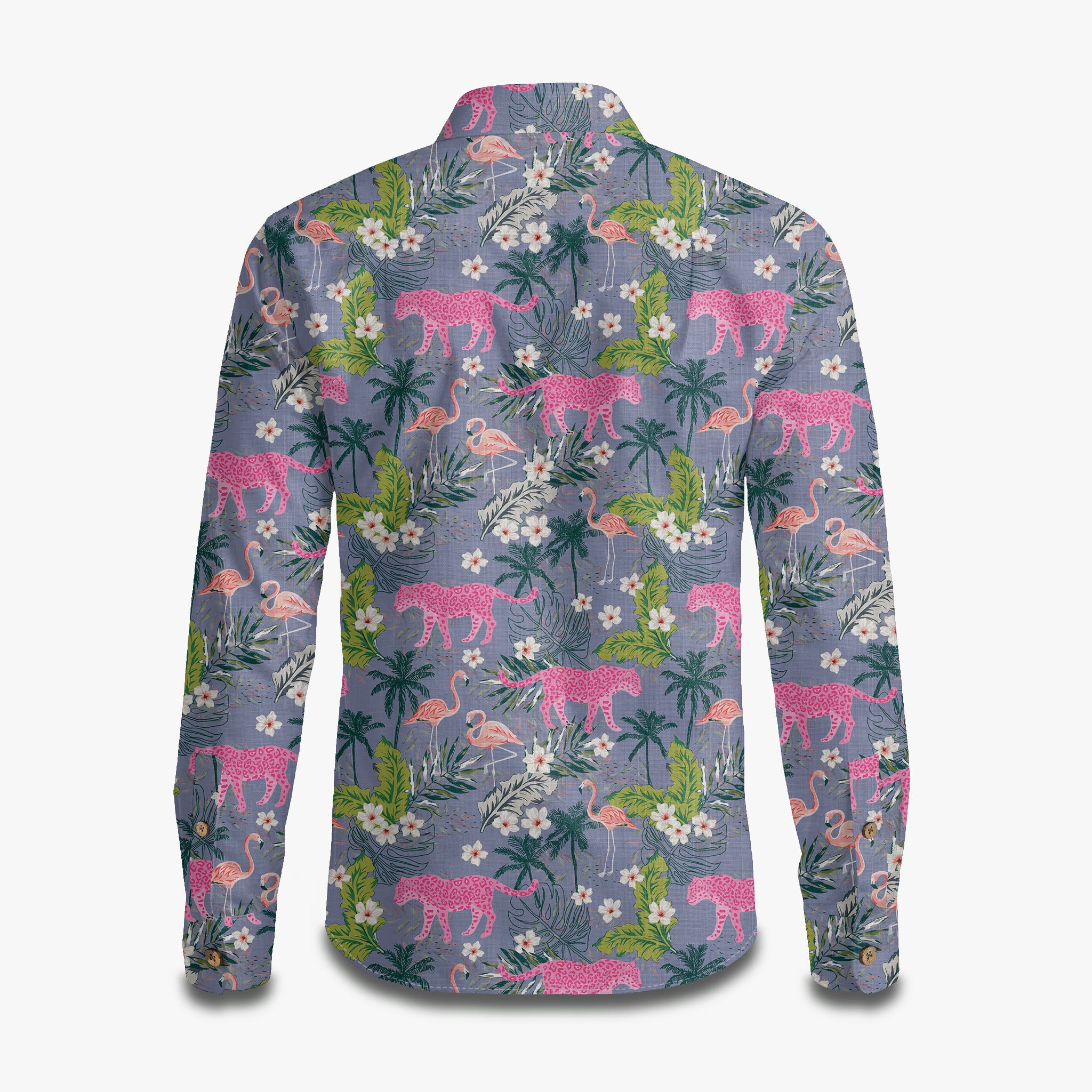 Flamingo & Leopard Long Sleeve Shirt