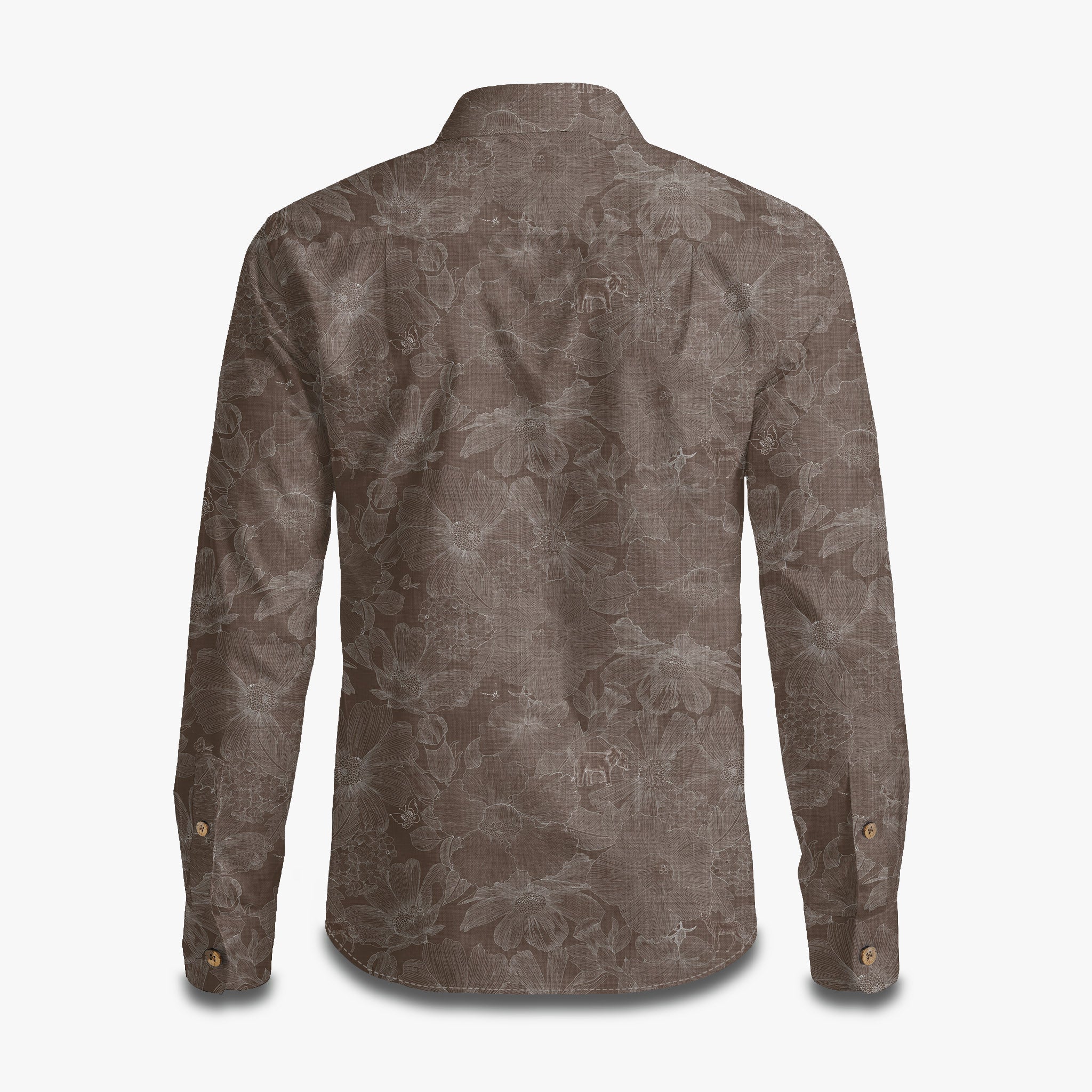 Indigo Floral Elephant Whisper Long Sleeve Shirt