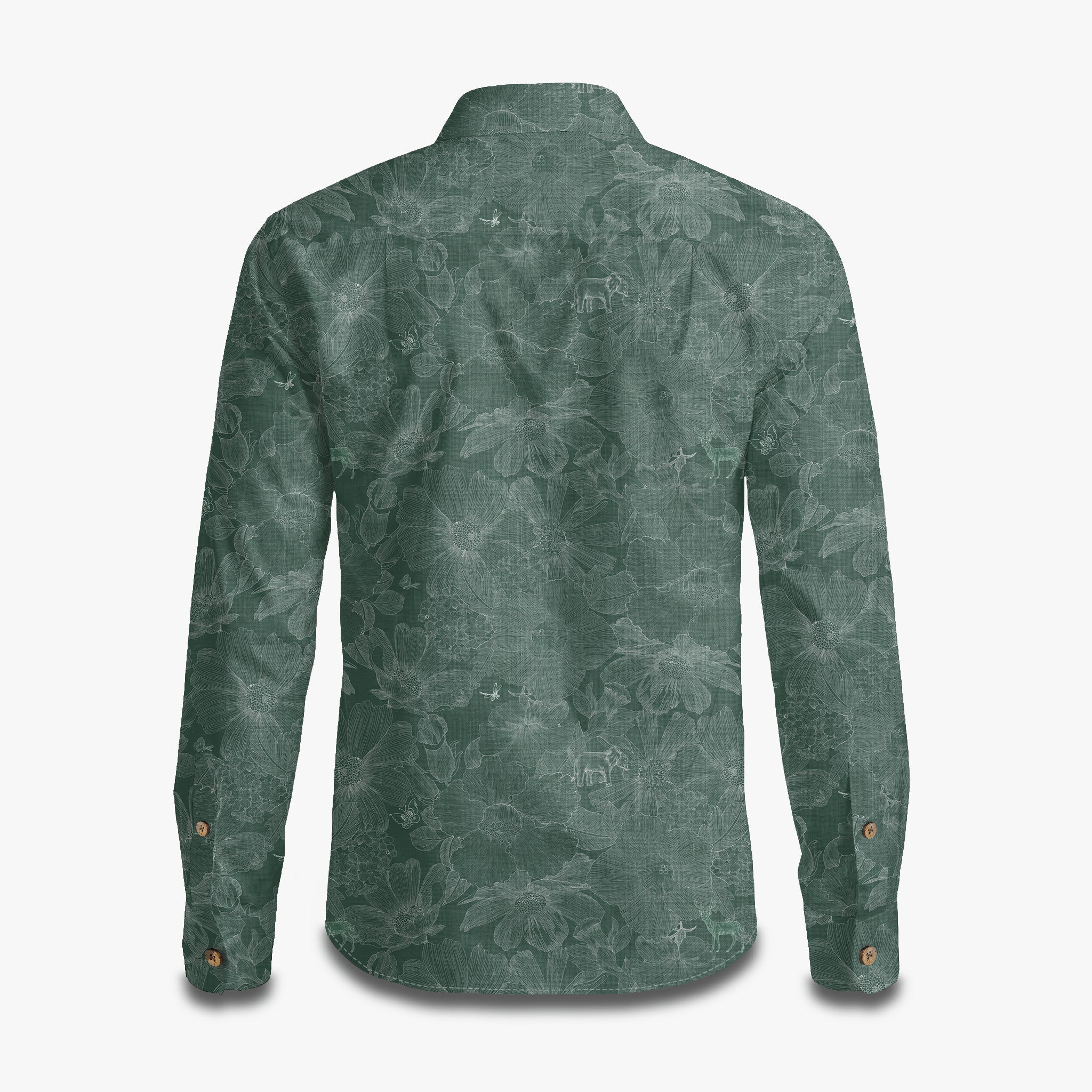 Indigo Floral Elephant Whisper Long Sleeve Shirt