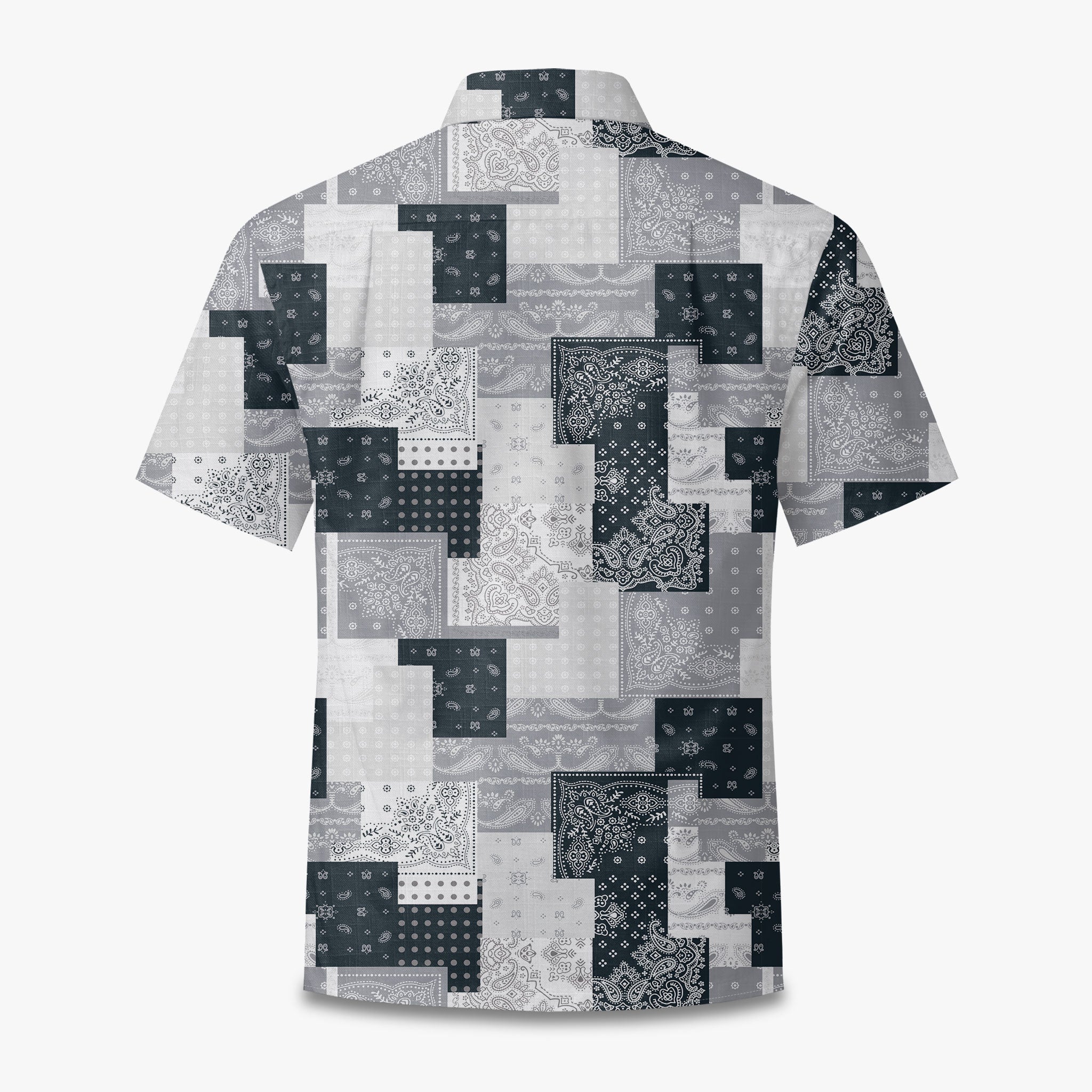 Retro Grey Paisley Mashup