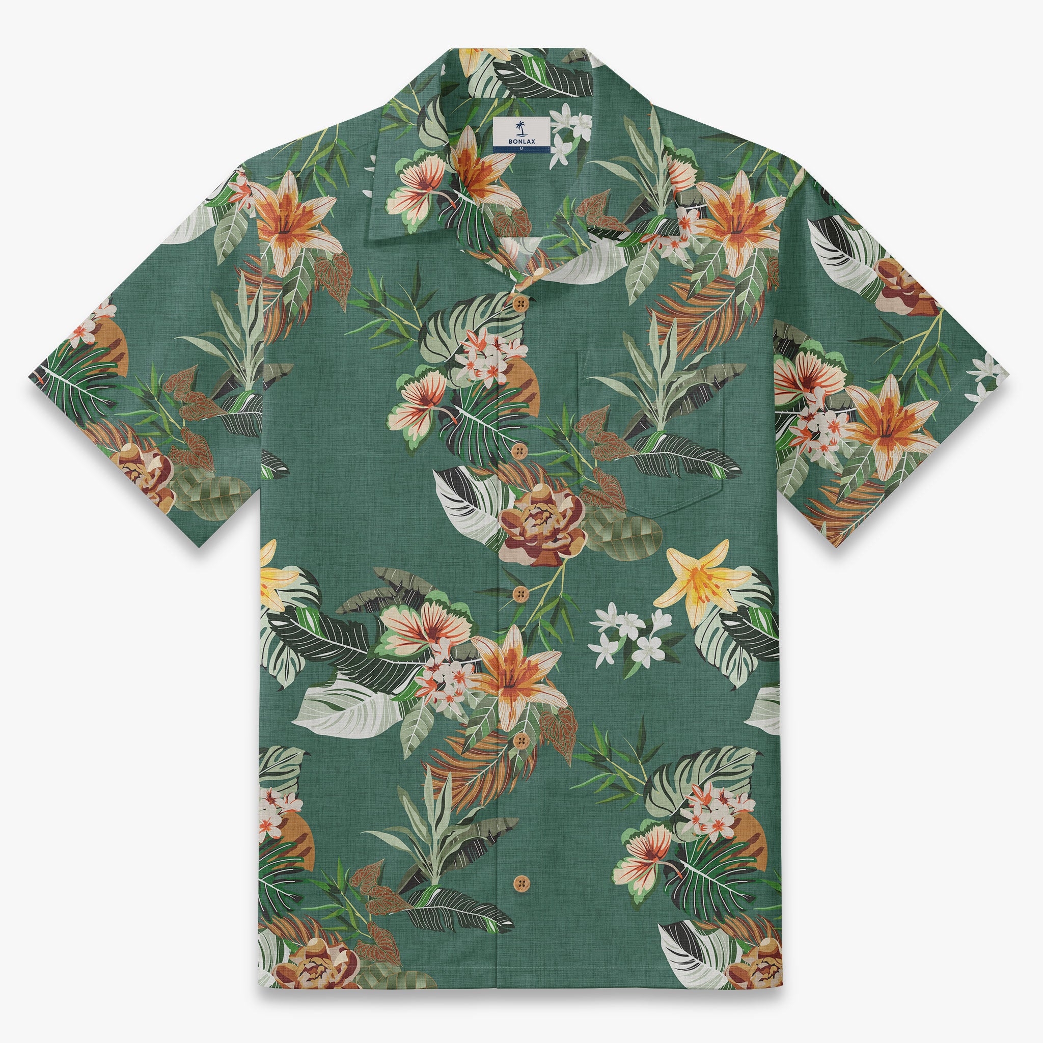 Lush Horizon Bloom Camp Shirt