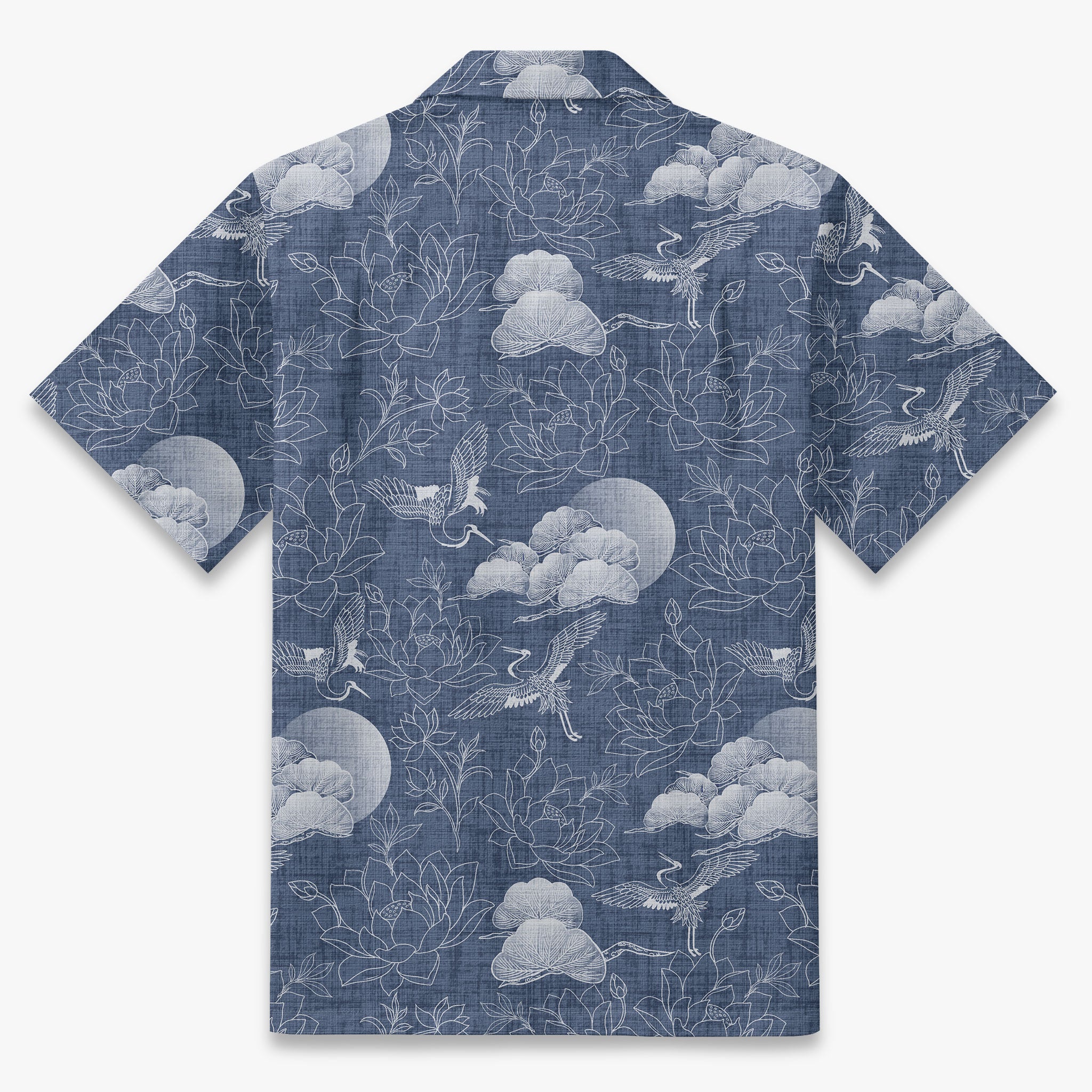 Ethereal Crane & Bloom Camp Shirt
