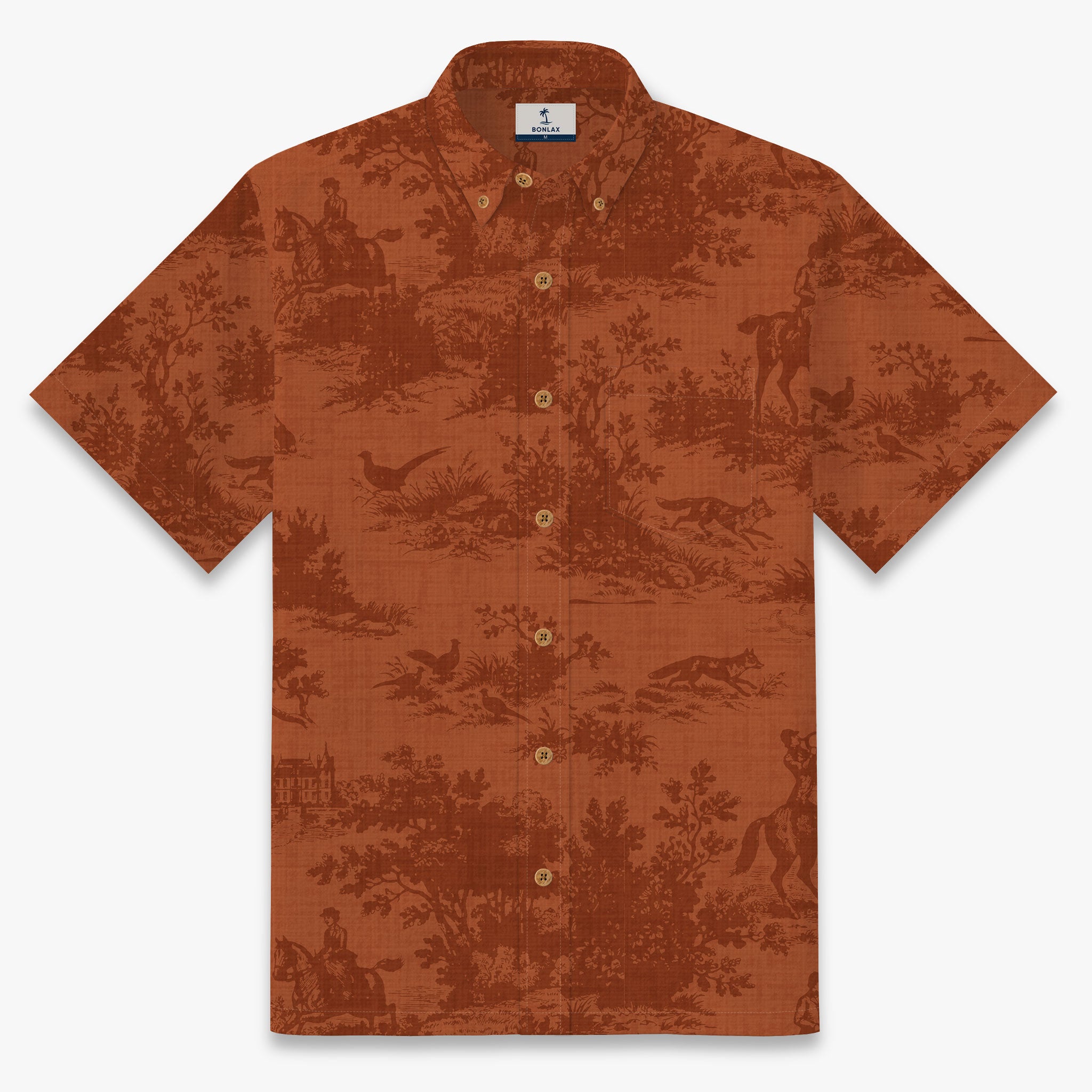 Loire Valley Hunt Print Short Sleeve