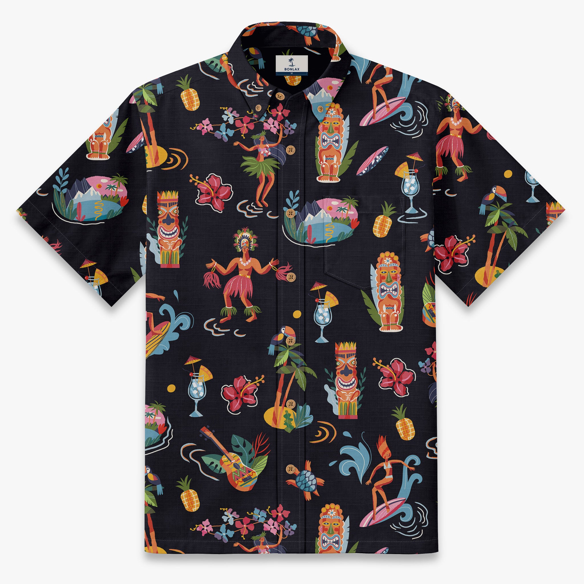 Retro Tiki Luau Hawaiian Shirt