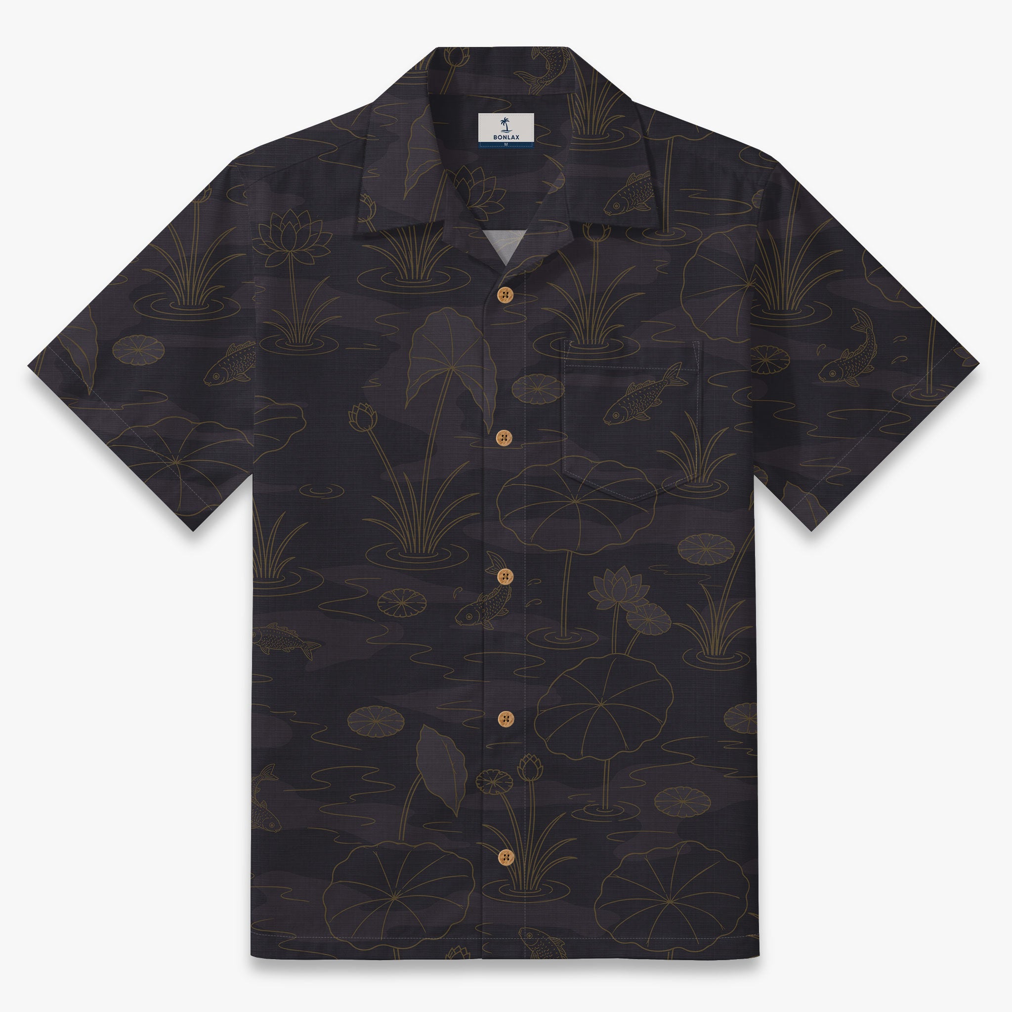 Koi Lotus Reverie Camp Shirt