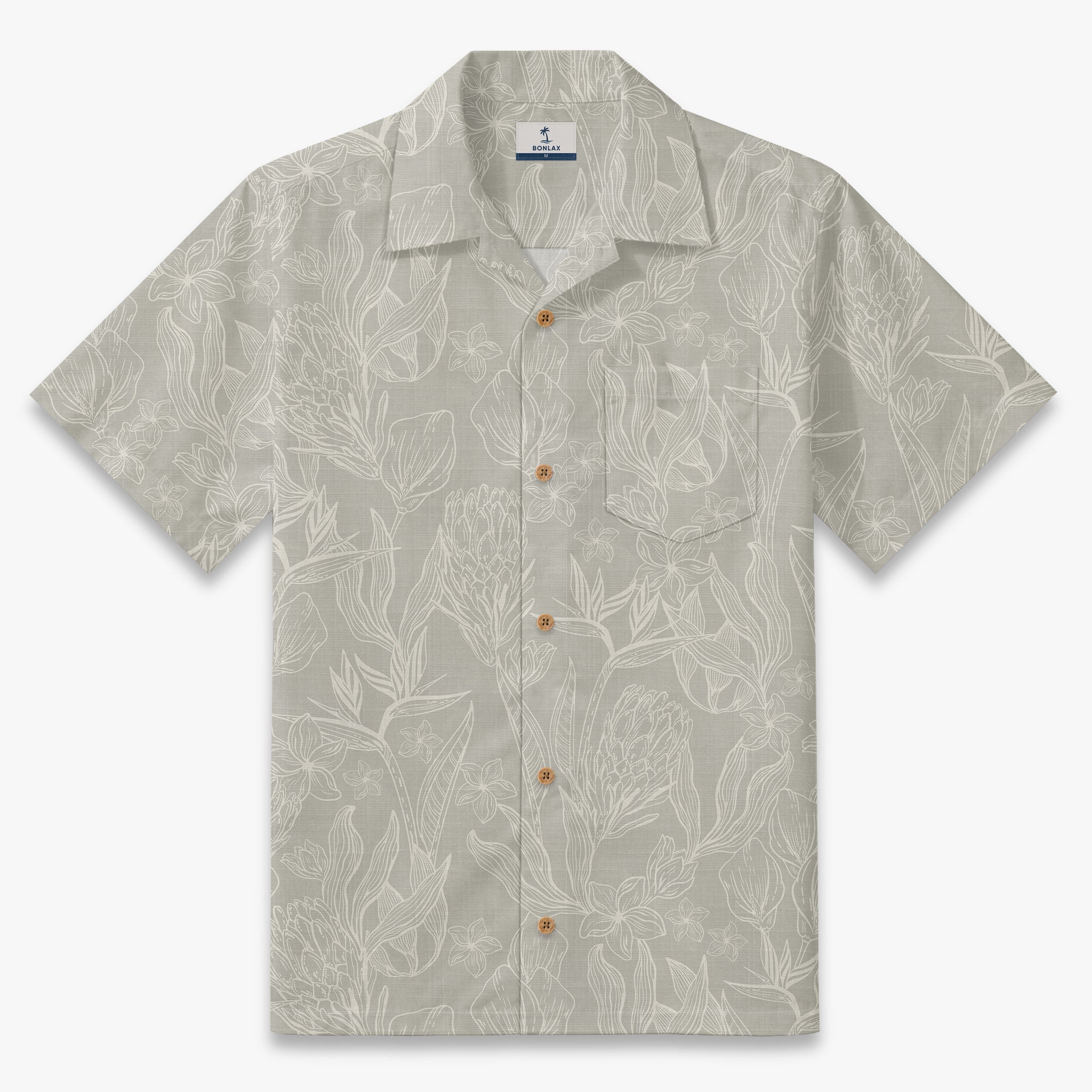Coastal Protea Sketch Camp Shirt