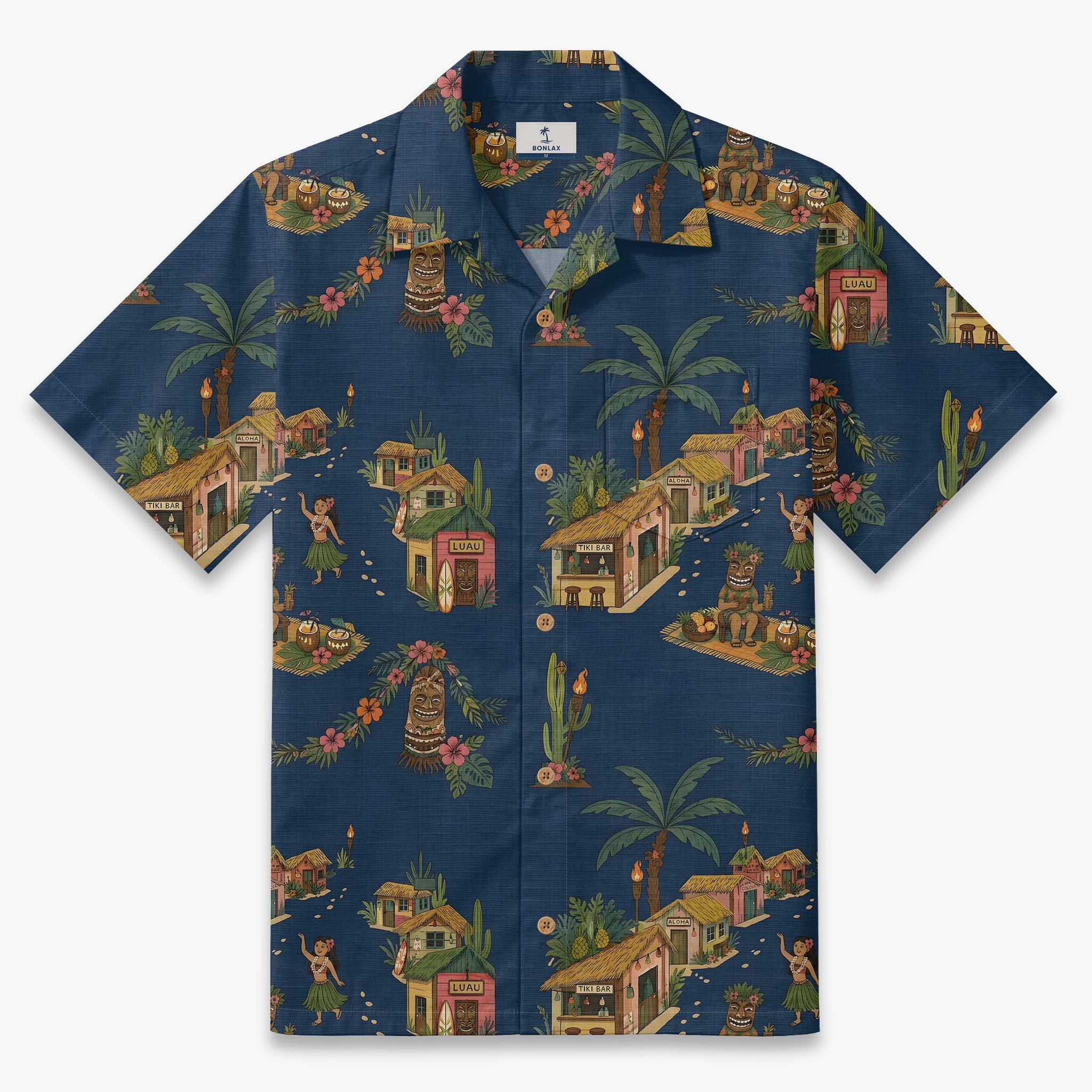 Vintage Tiki Oasis Camp Shirt