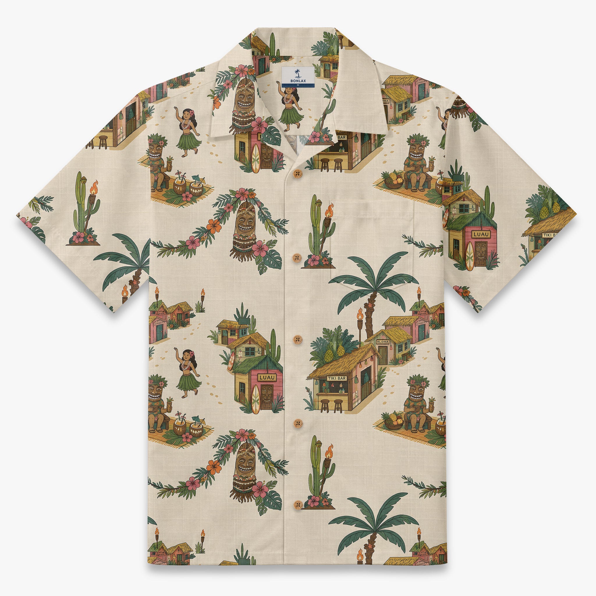 Vintage Tiki Oasis Camp Shirt