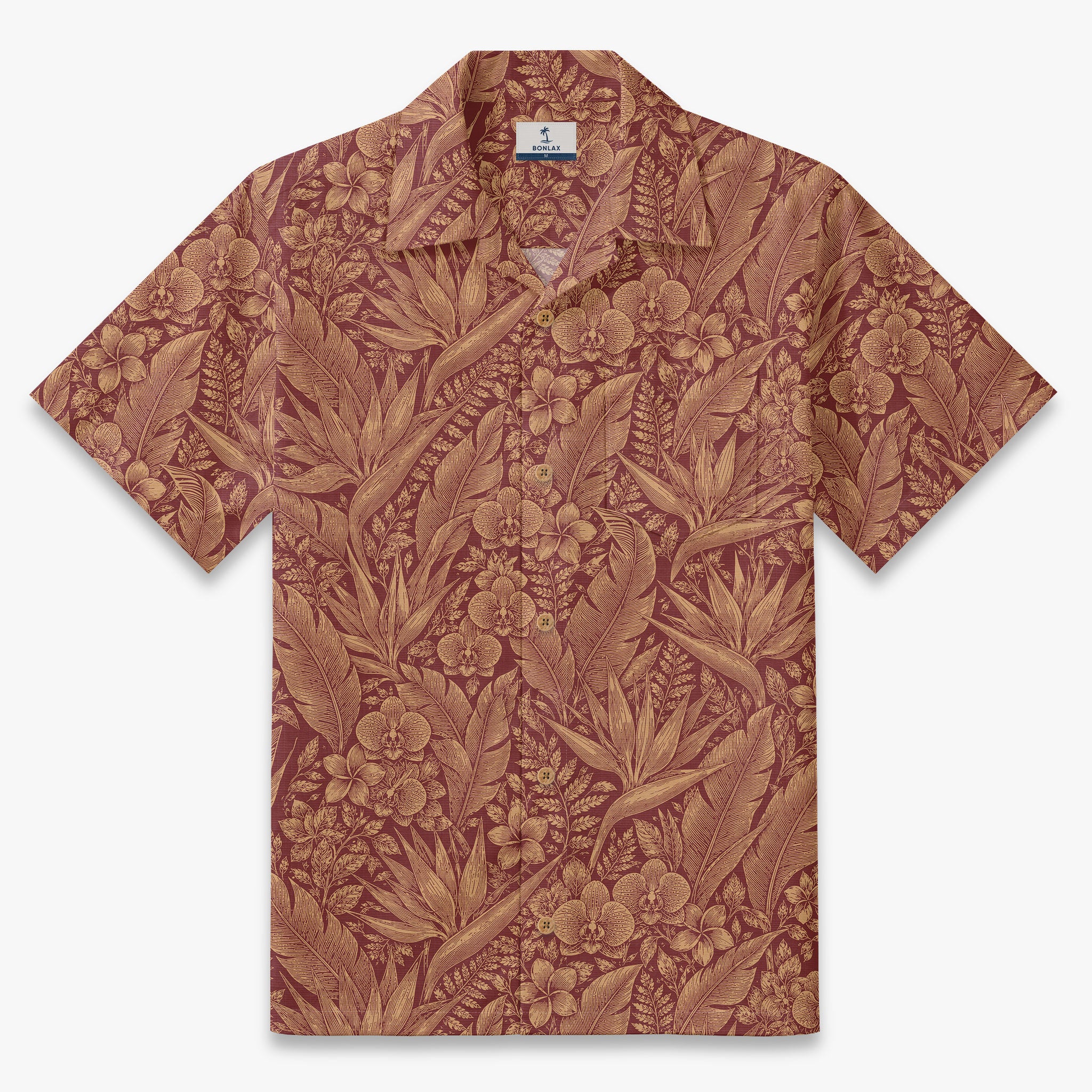 Botanical Sketch Aloha Camp Shirt