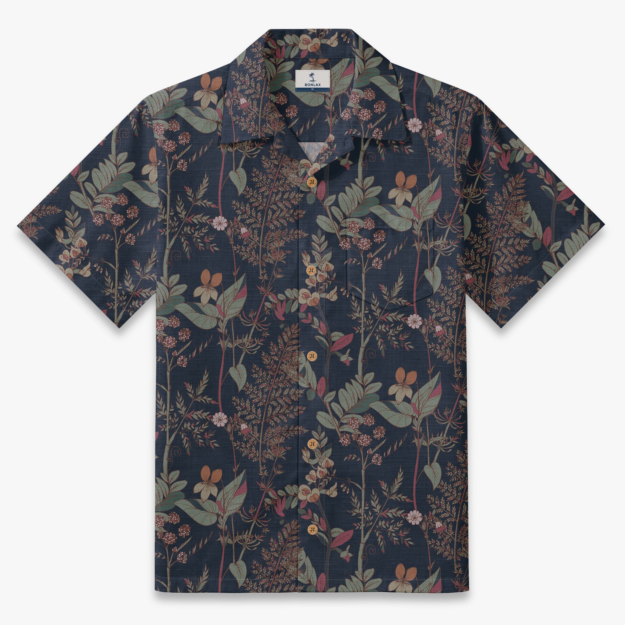 Moonlit Herbarium Camp Shirt
