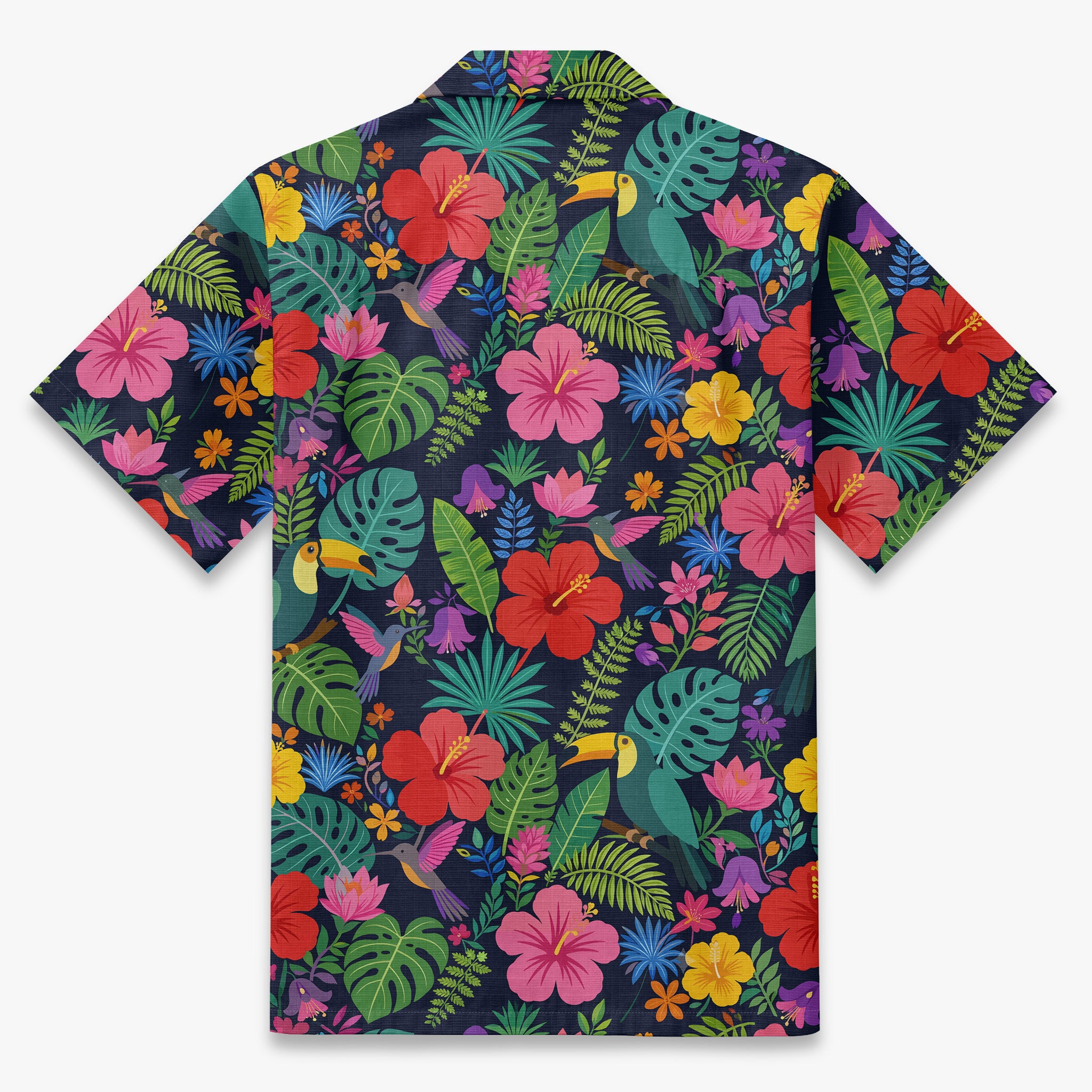 Midnight Toucan Garden Camp Shirt