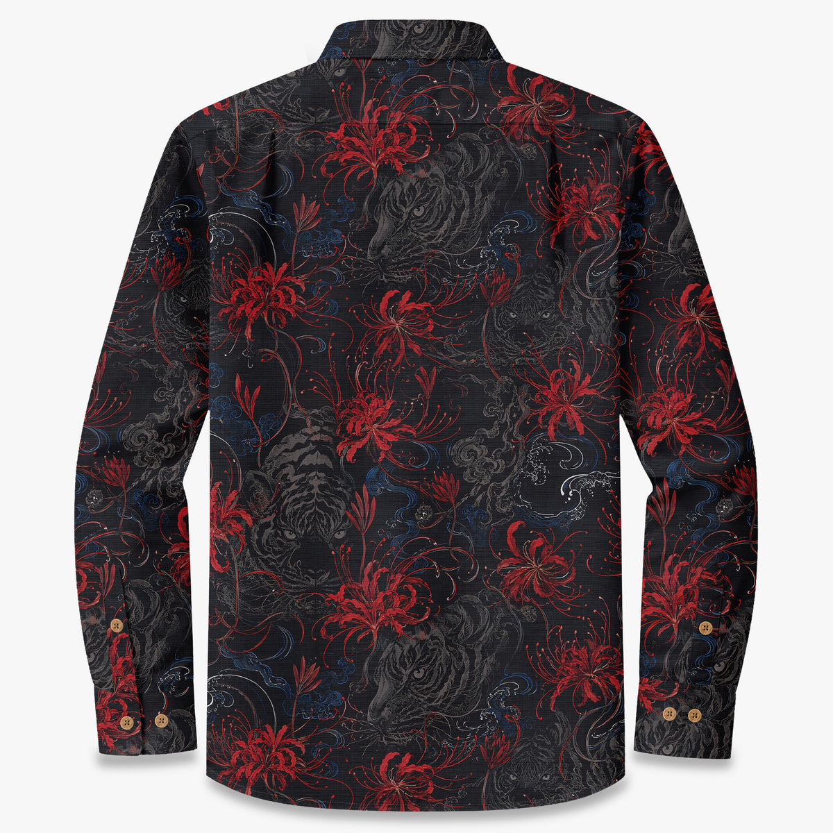 Crimson Tiger Nocturne Long Sleeve Shirt