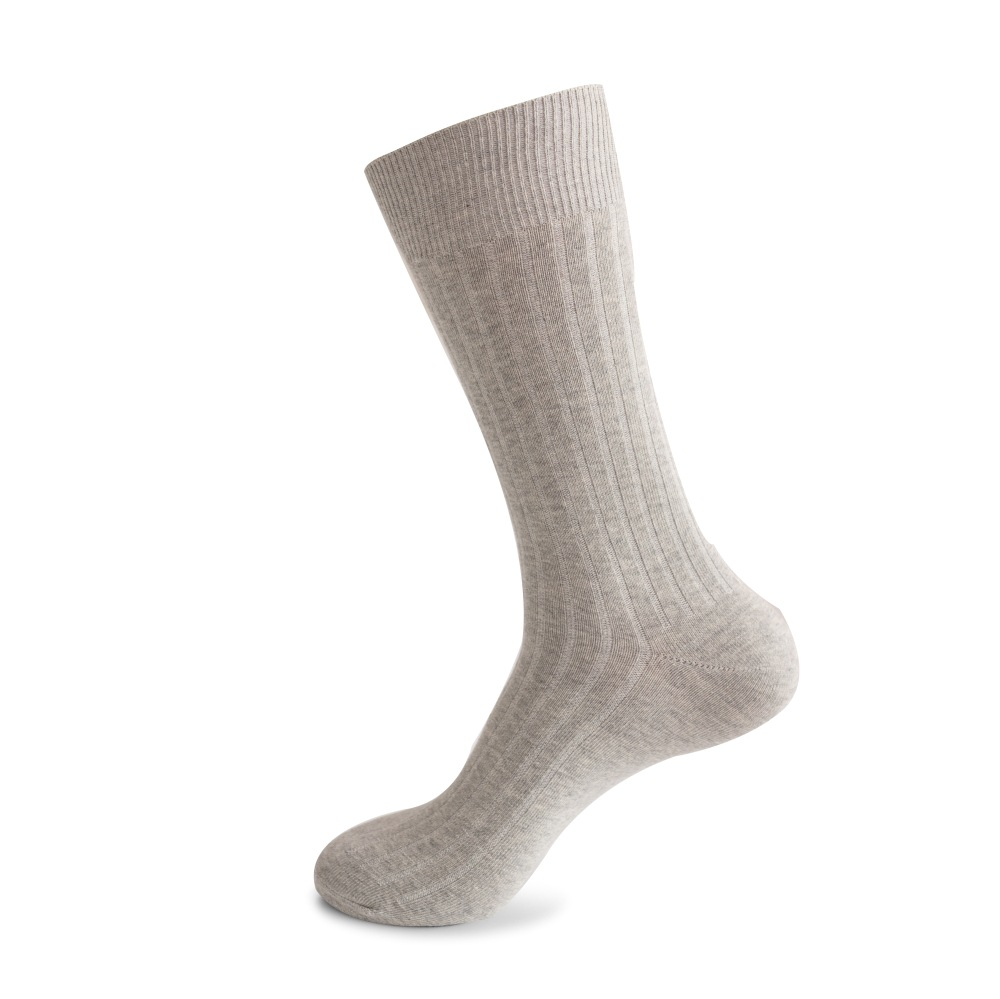 Autumn/Winter Striped Combed Cotton Crew/Mid-Calf Socks