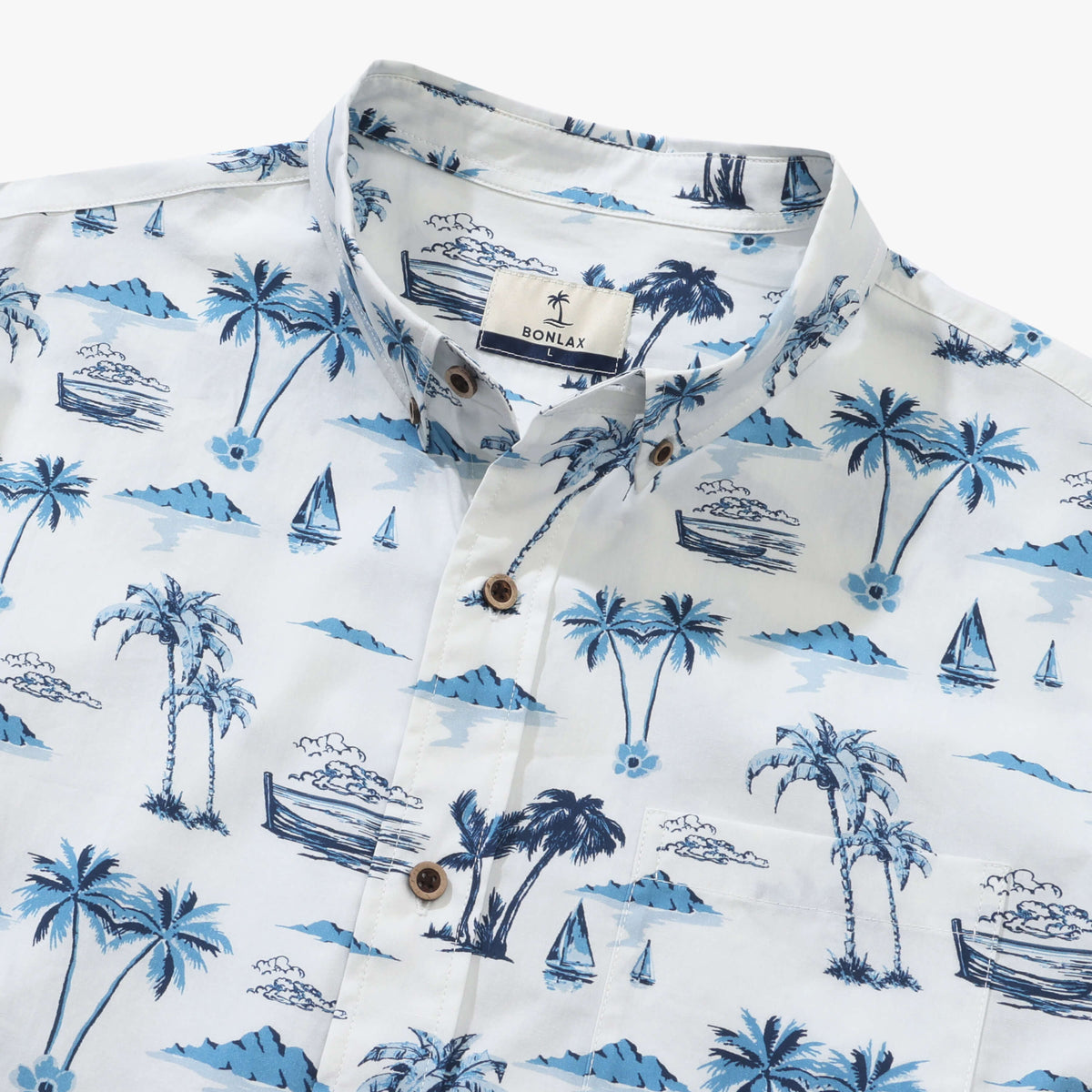 Island Coconut Tree Long Sleeve Shirt