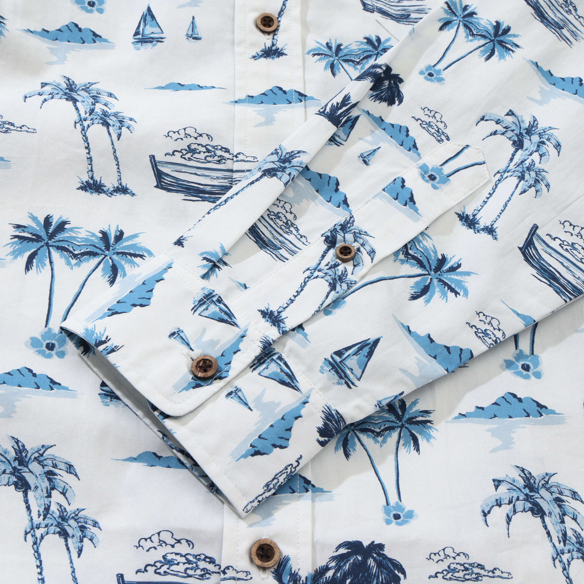 Island Coconut Tree Long Sleeve Shirt