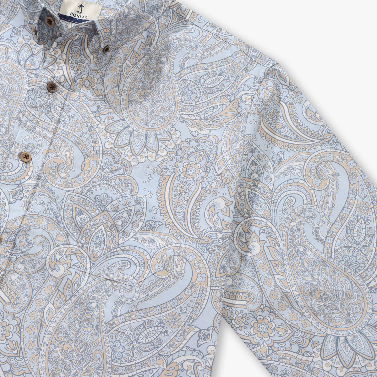 Chemise à manches longues à imprimé cachemire ethnique - Bonlax