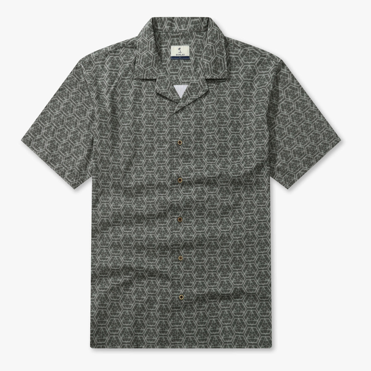 Basic Geometric Camp Shirt