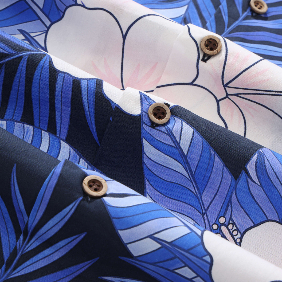 Moonlit Hibiscus Camp Shirt