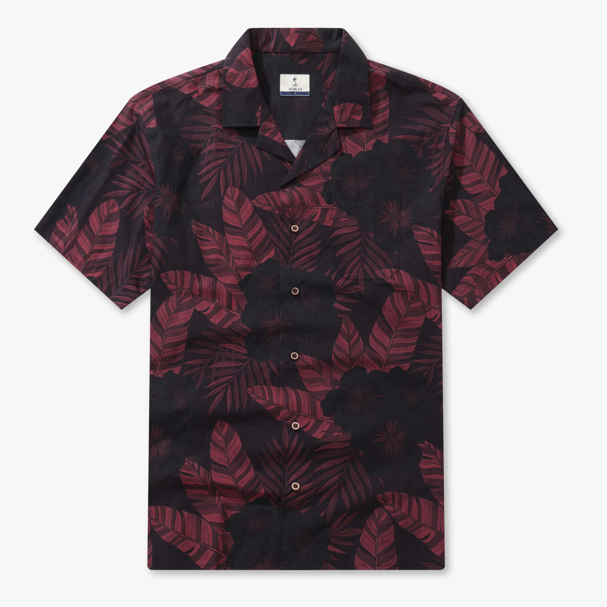 Moonlit Hibiscus Camp Shirt