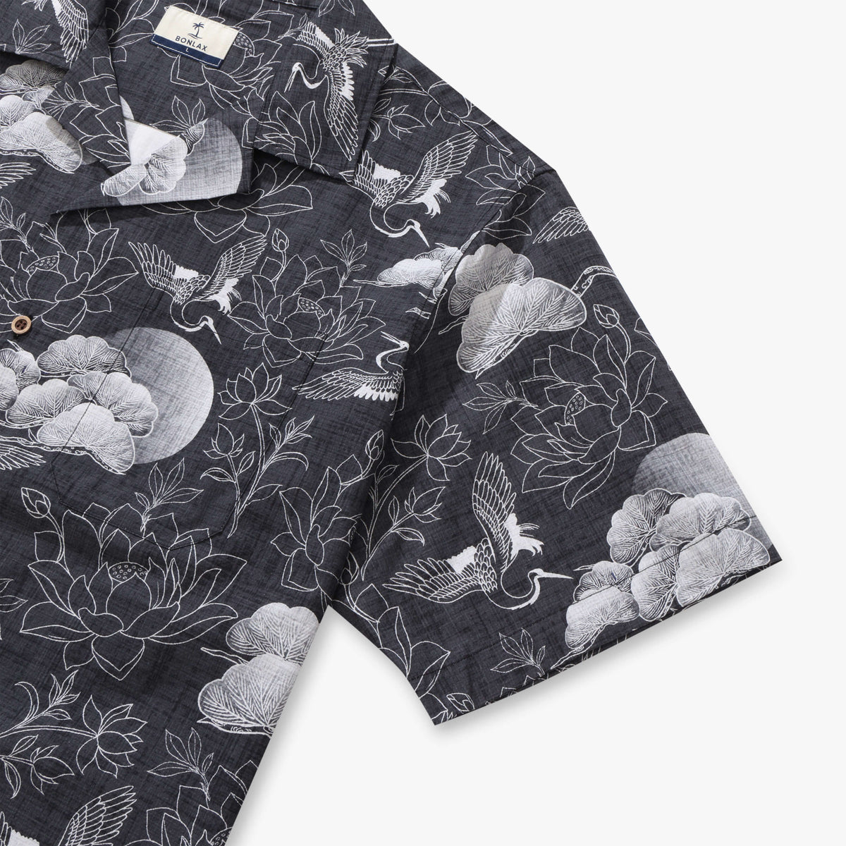 Ethereal Crane & Bloom Camp Shirt