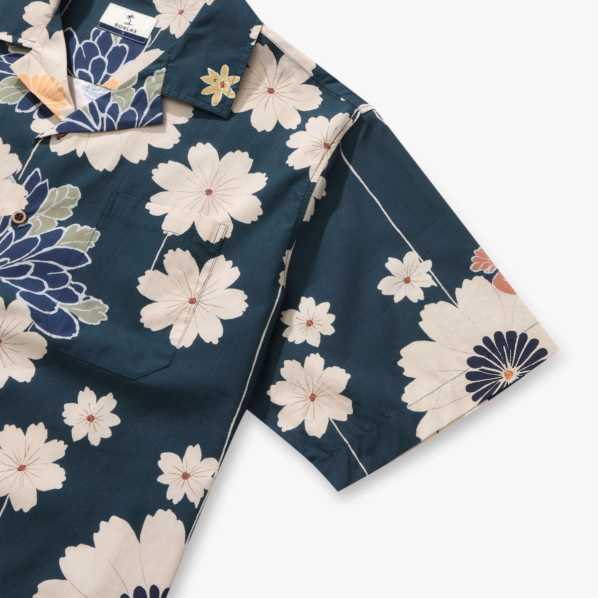 Midnight Petal Waltz Camp Shirt