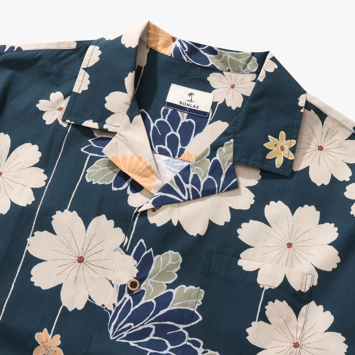 Midnight Petal Waltz Camp Shirt