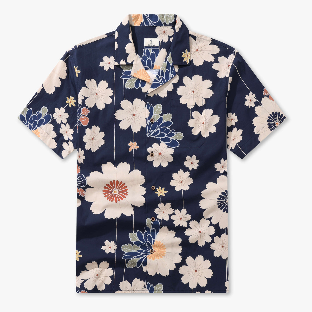 Midnight Petal Waltz Camp Shirt