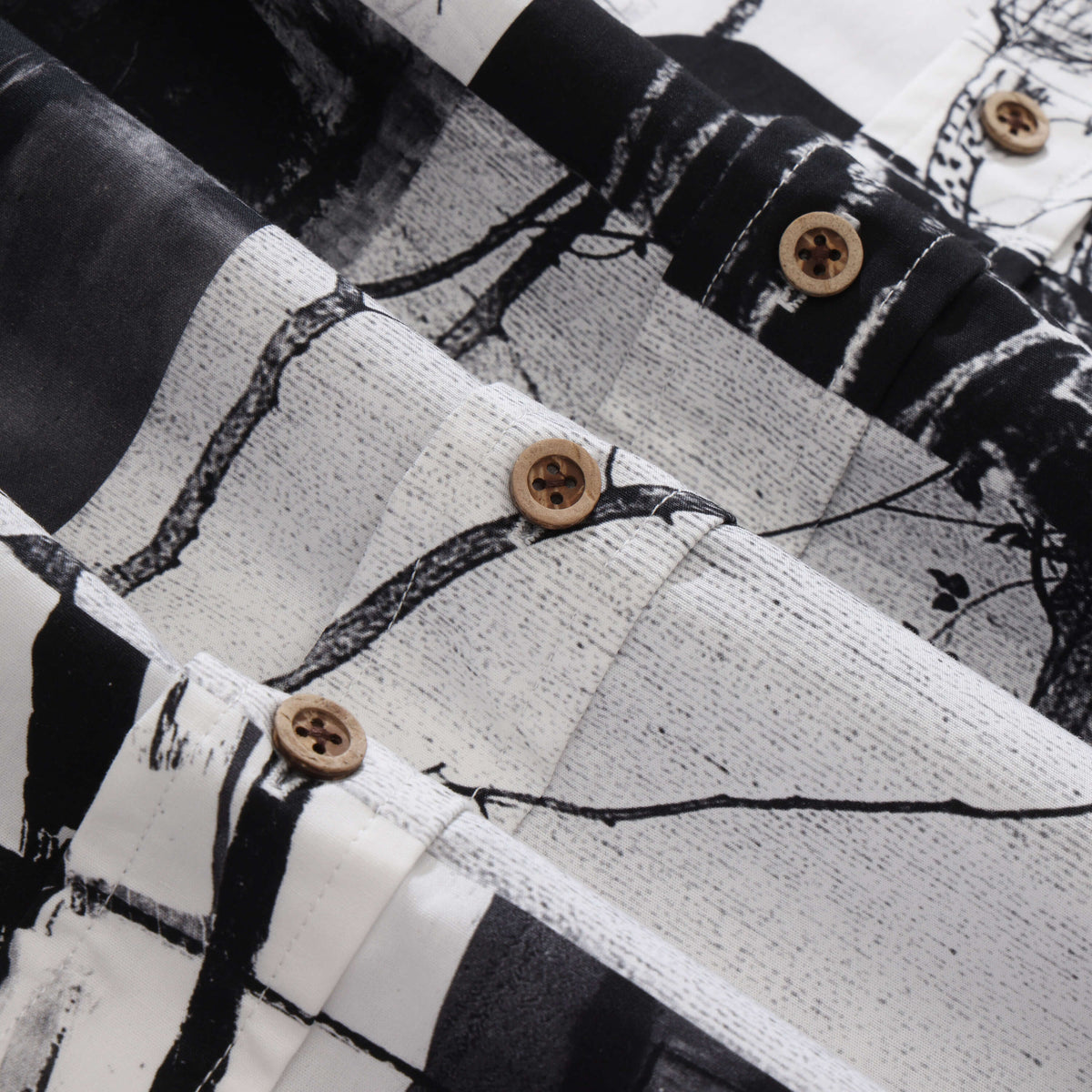 Abstract Ink Canvas Shirt