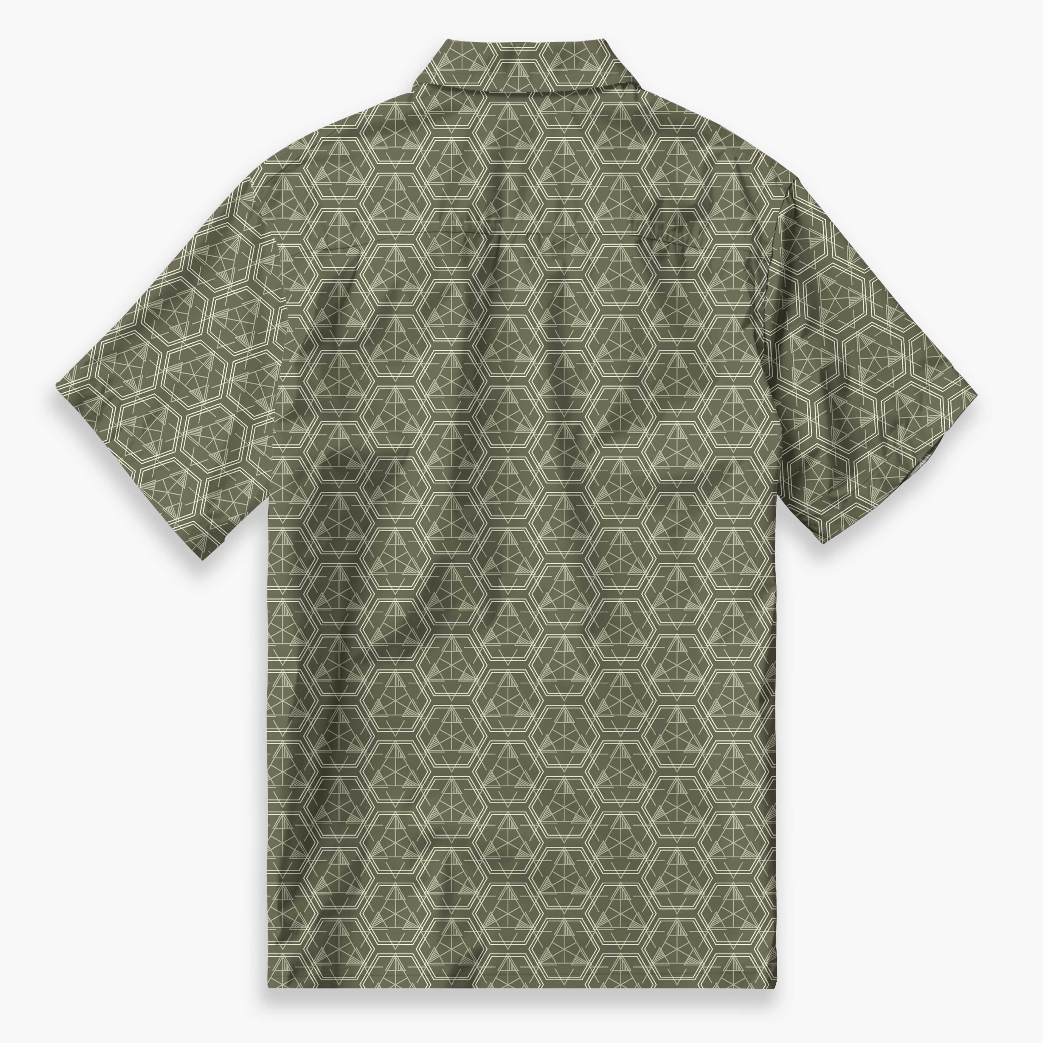Basic Geometric Camp Shirt