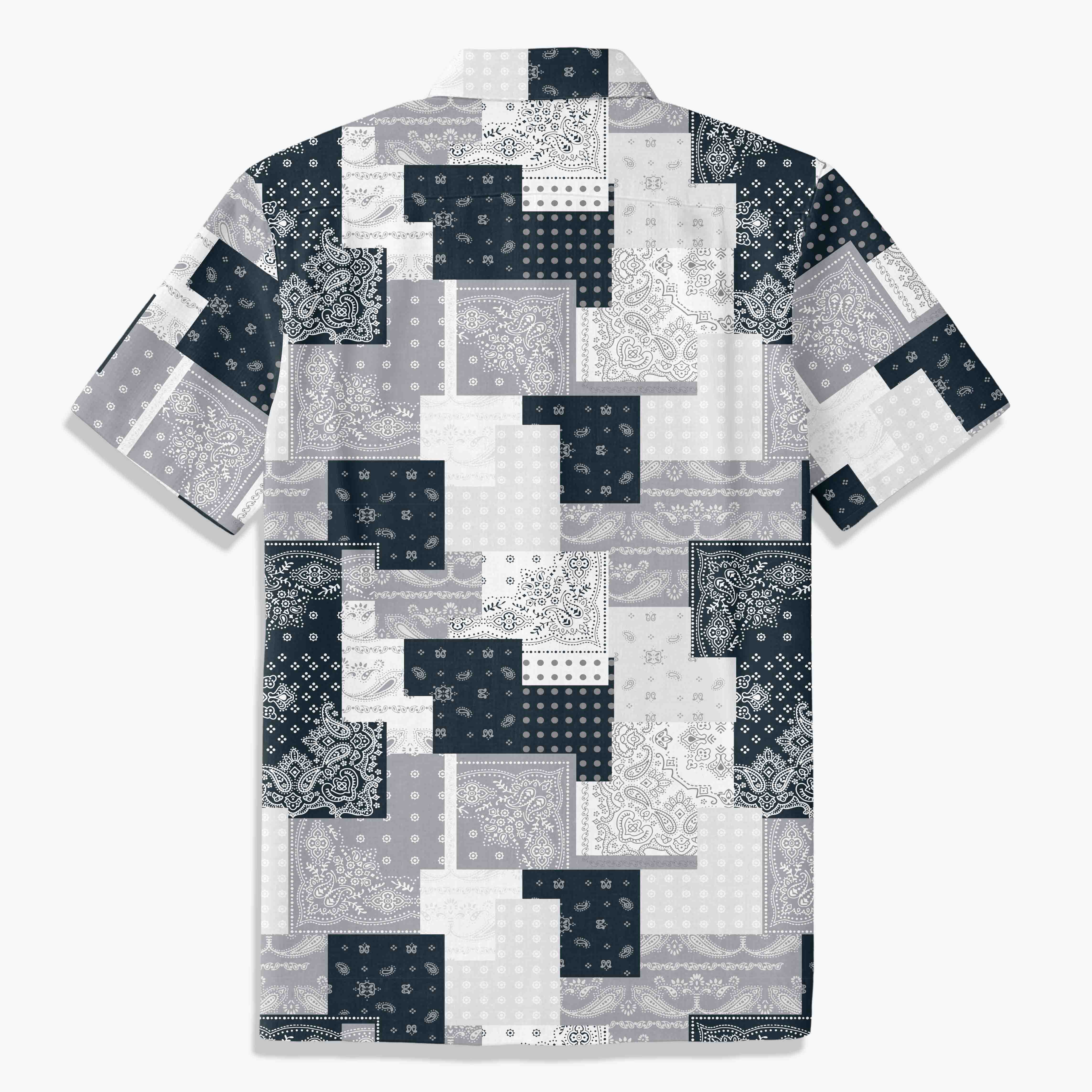 Retro Grey Paisley Mashup