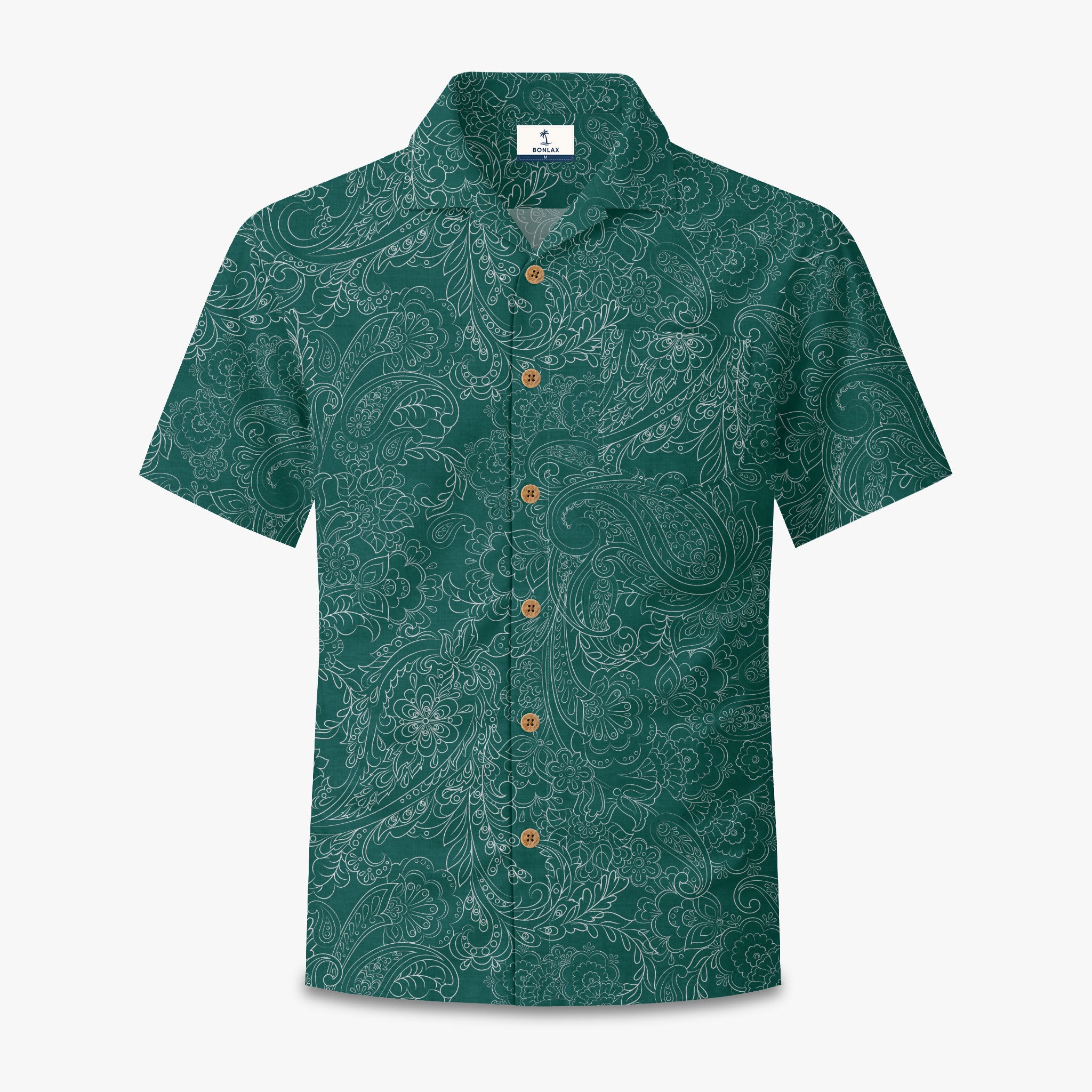 Cocoa Paisley Vintage Camp Shirt