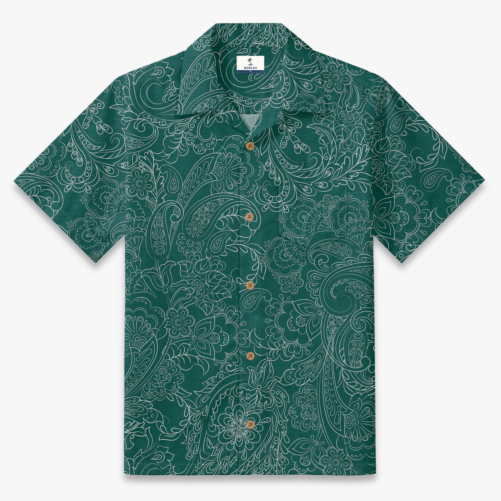 Cocoa Paisley Vintage Camp Shirt