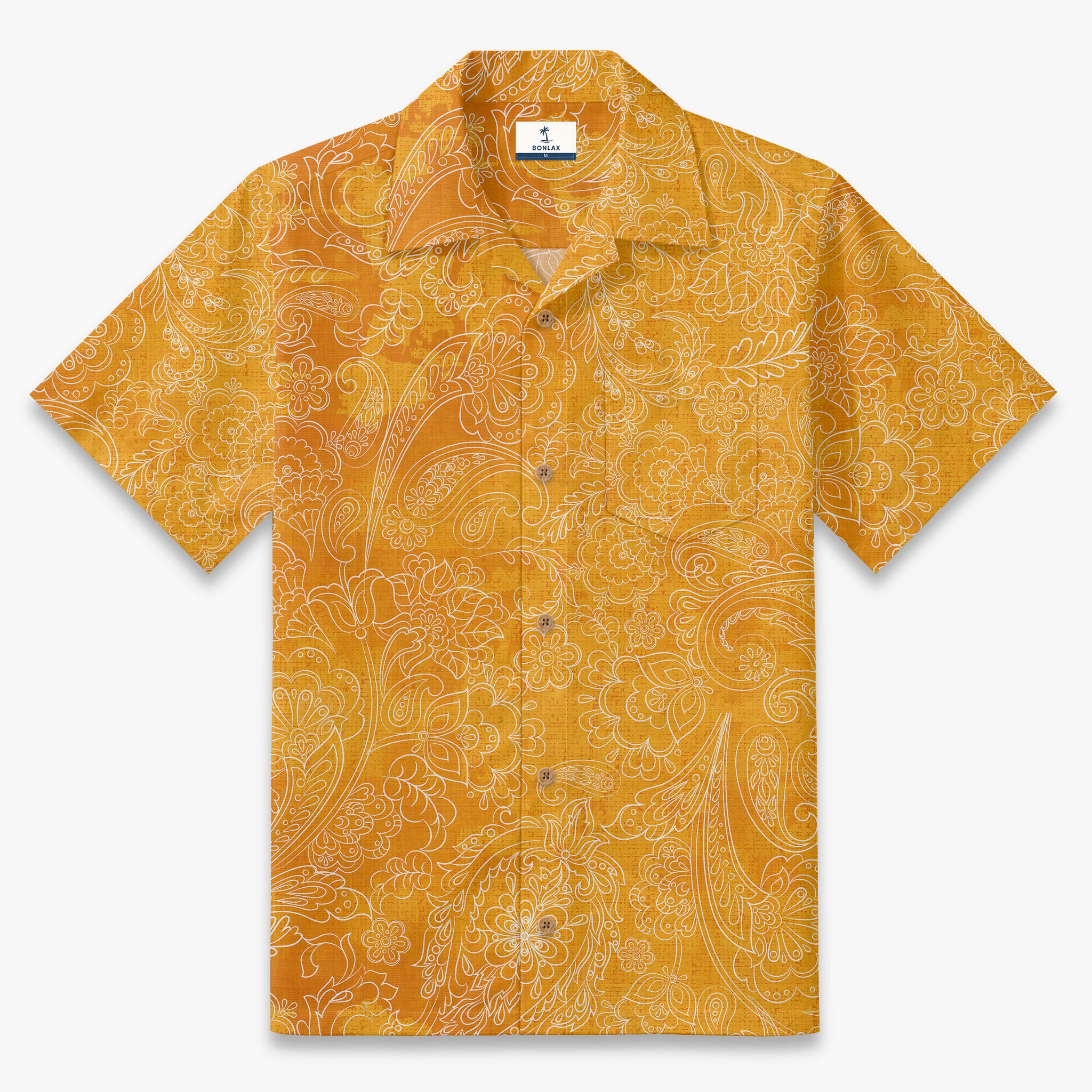 Cocoa Paisley Vintage Camp Shirt