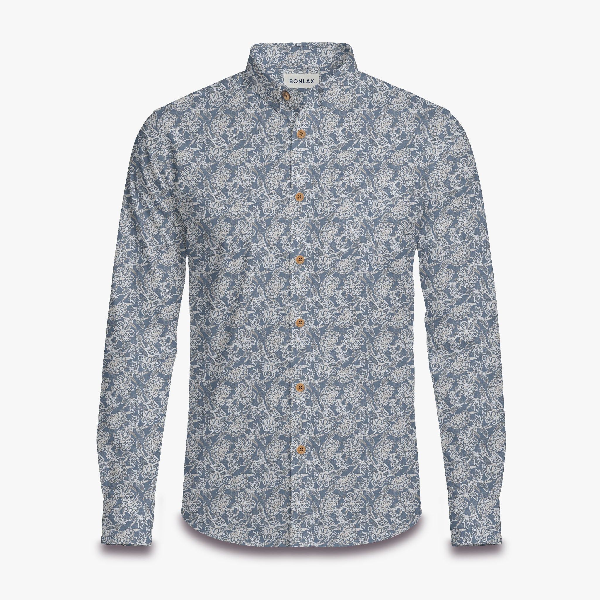 Ethnic Style Floral Long Sleeve Shirt