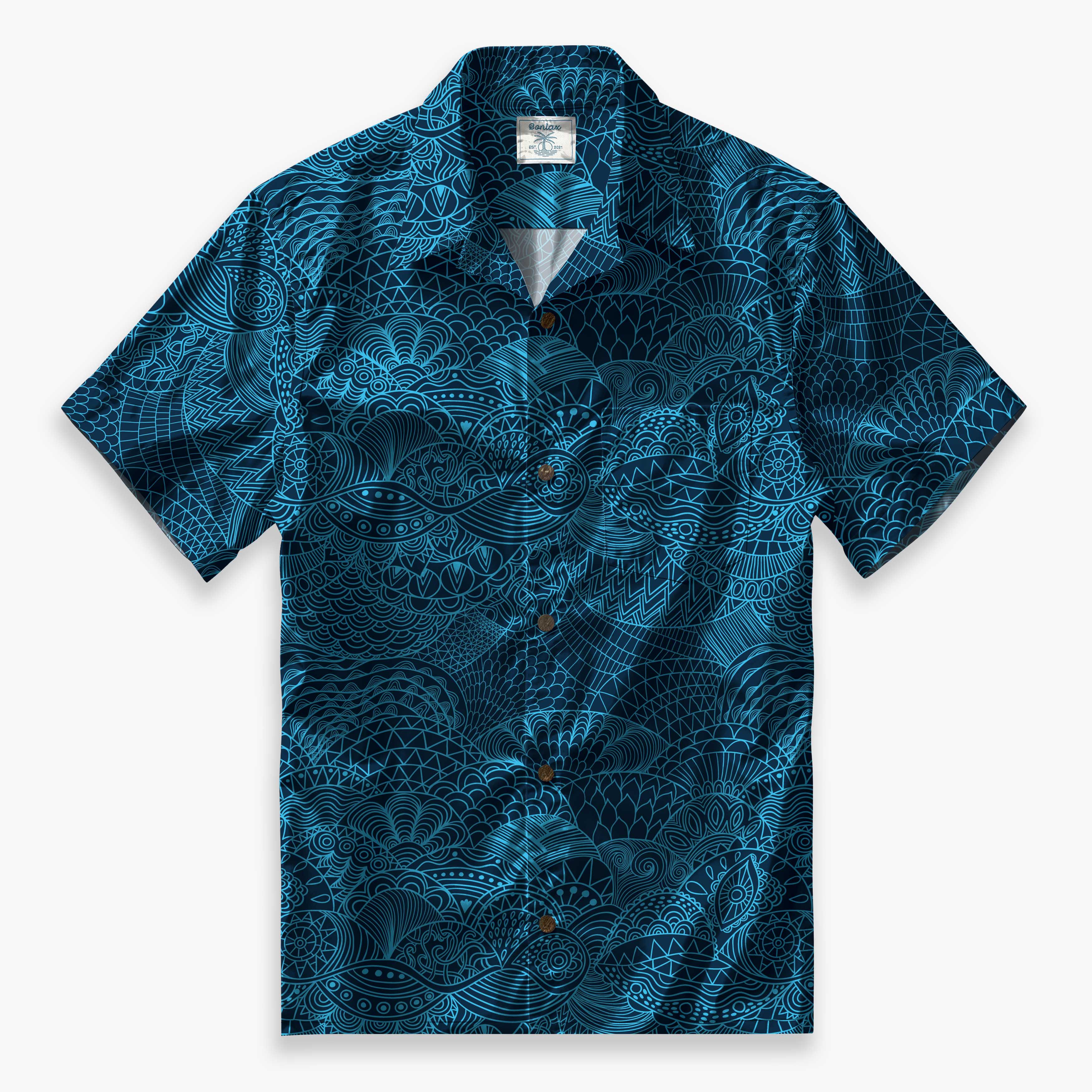 Abstract Lines Camp Shirt